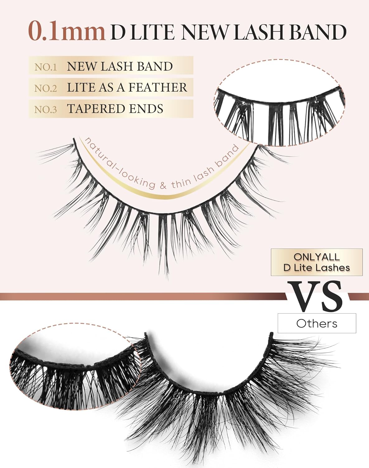Onlyall Natural Lashes Short Eyelashes Wispy Lashes Natural Look Soft False Eyelashes False Eye Lashes Faux Mink Eyelashes 7 Pairs D2
