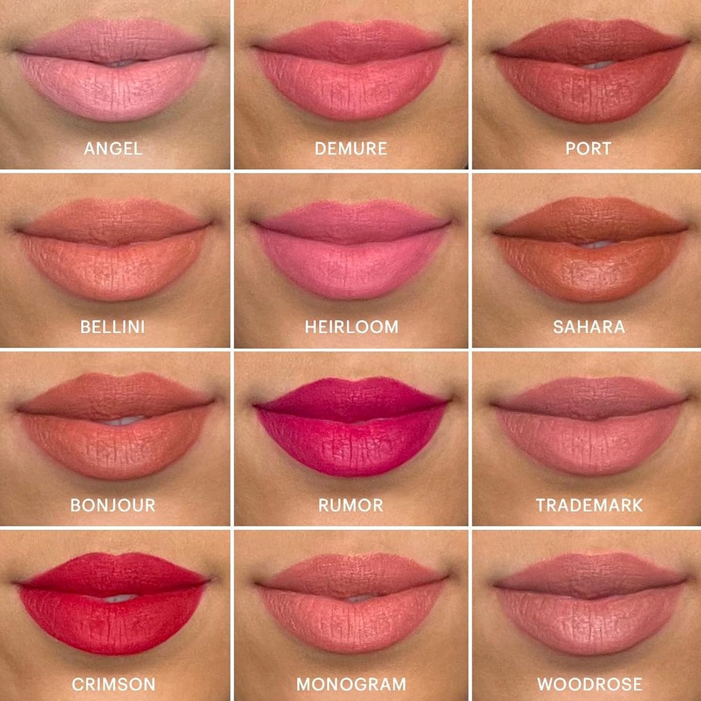 Glo Skin Beauty Suede Matte Lip Crayon (Bellini) - Longwearing Formula Stays On All Day, With Conditioning Shea Butter + Mango Seed Oil for a Velvety Smooth Finish