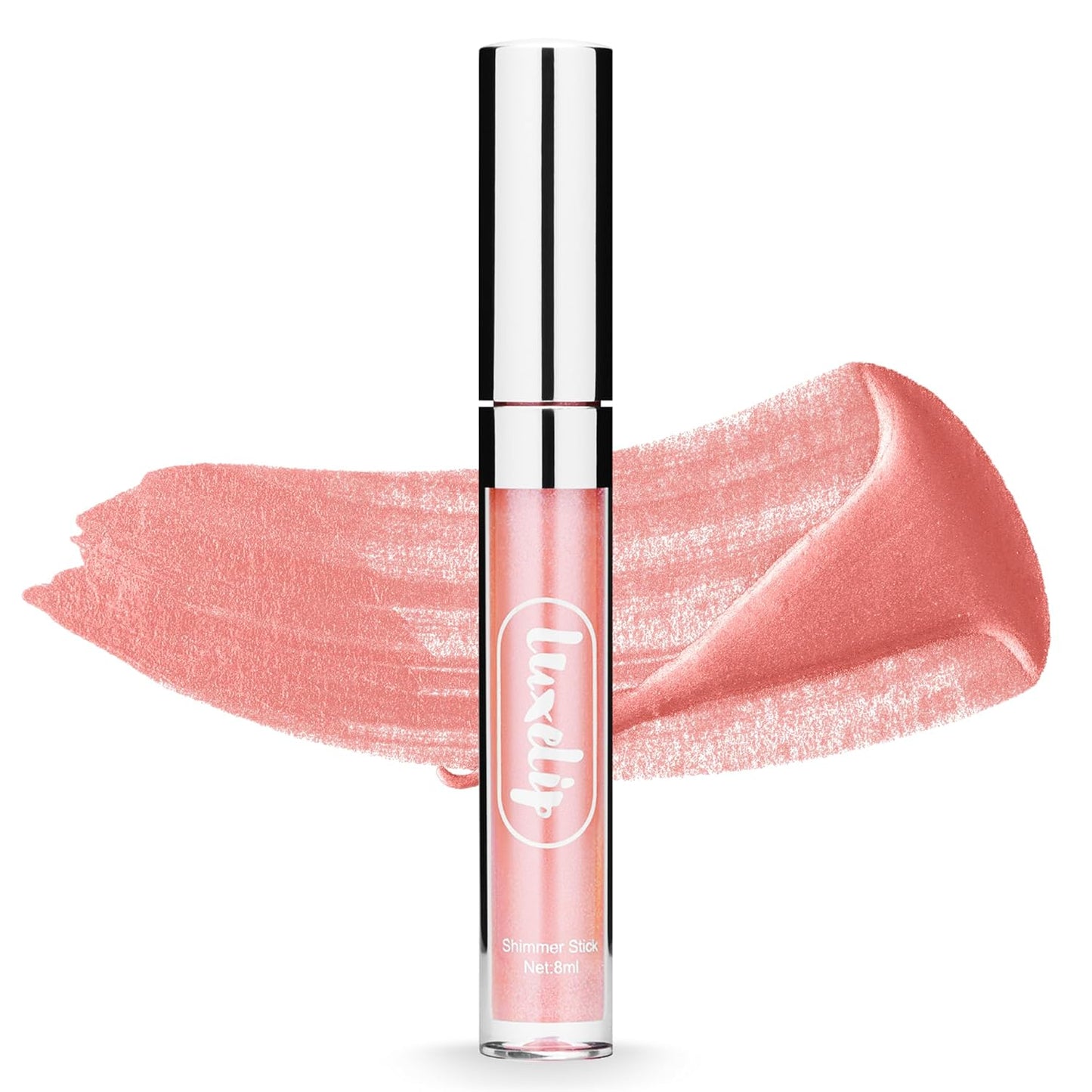 LuxeLip™ Matte Lipstick, Hydrating Non-Sticky Lip Gloss for Luminous Shine & Moisturized Lips, Lightweight, Long-Lasting Glossy Finish, Cruelty-Free Lip Makeup for Women (Moonlit Nude, 8ml)