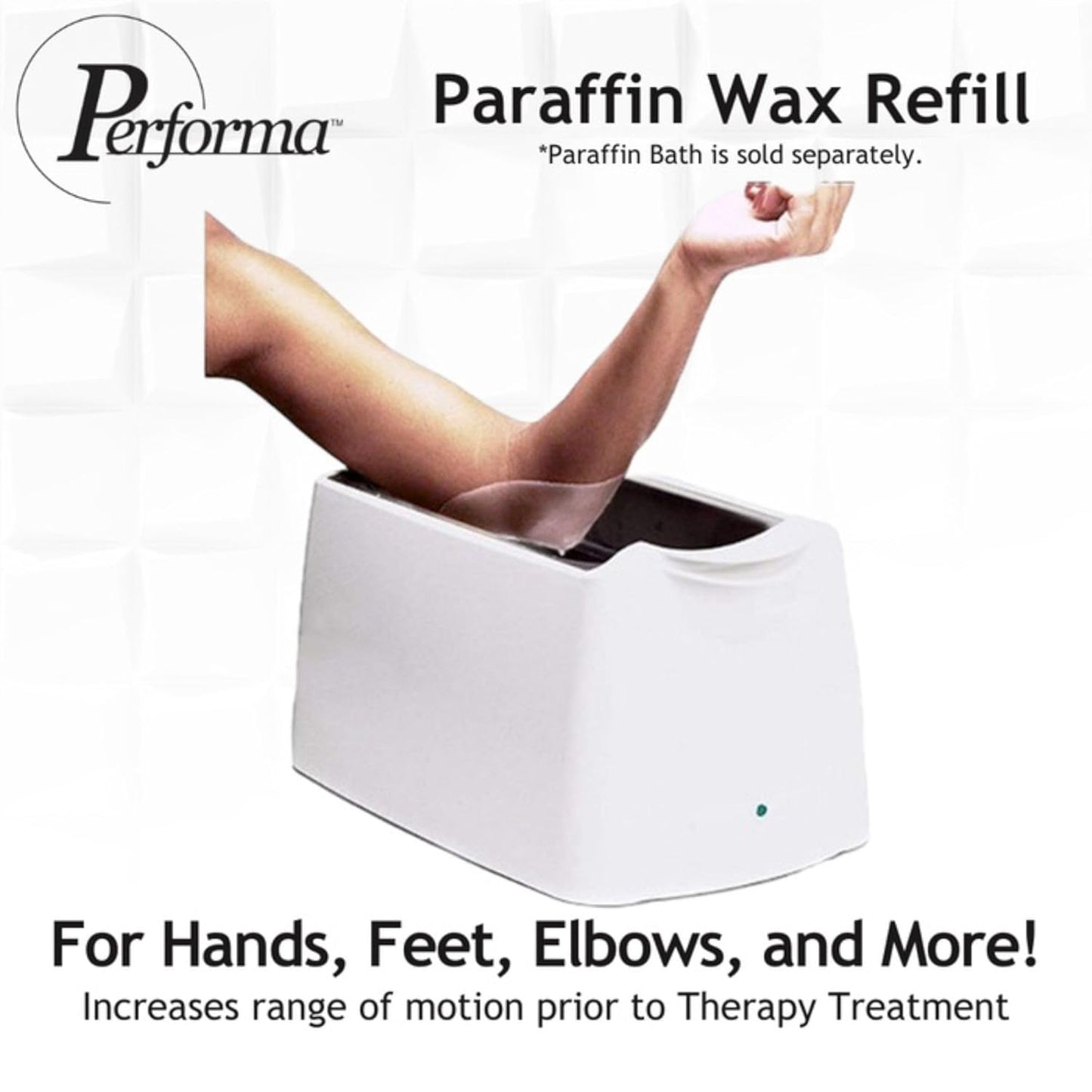 Performa Paraffin Wax Refill, 1 Pound Unscented Blocks, Case of 6, Paraffin Bath Wax, Medical Grade Paraffin Wax for Paraffin Bath, Wax Refill for Wax Bath, Good for Hands & Feet