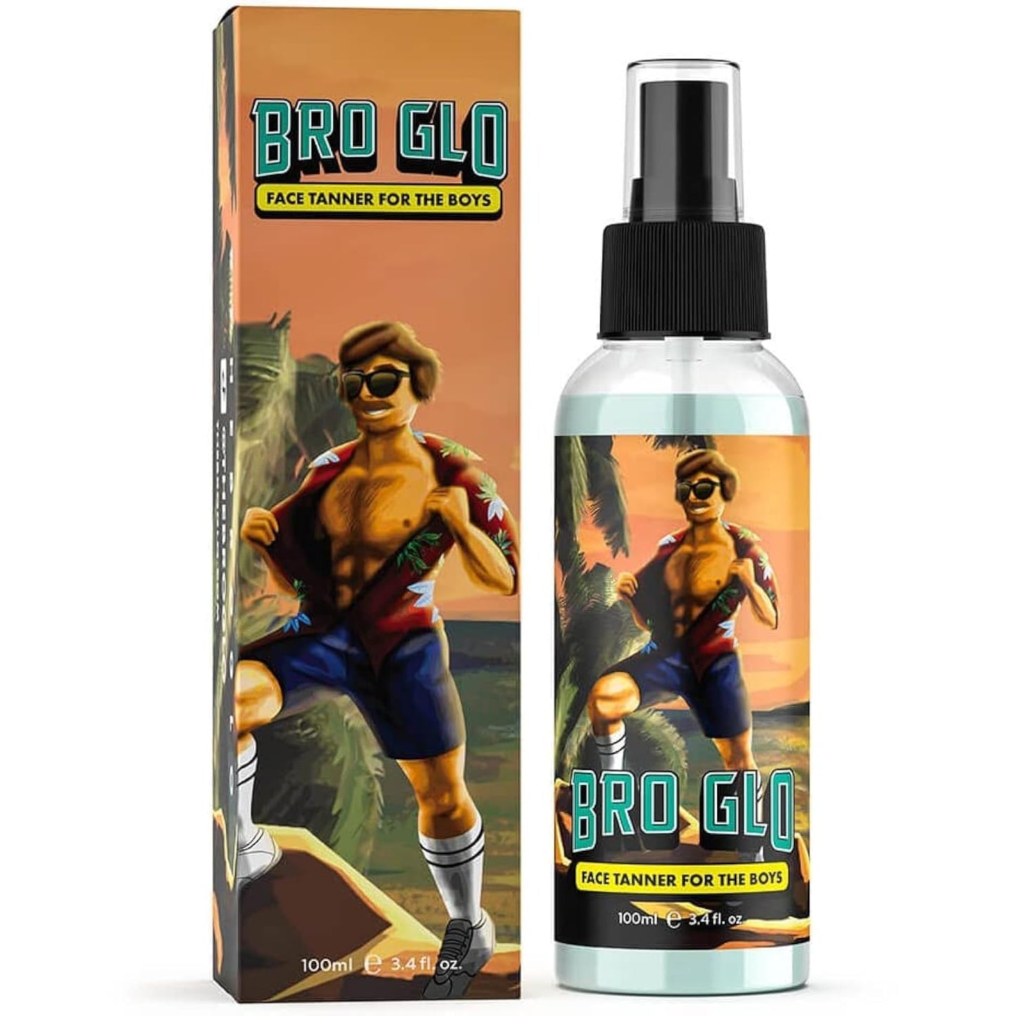 Self Tanner for The Boys - Quick Application Foam Mousse - Easy Sunless Tan For Your Face - Oil Free Water Based for Faster Skin Drying - Natural Sun Kissed Bronze Color Perfect for Men - Beach and Pool Not Required 3.4 FL oz
