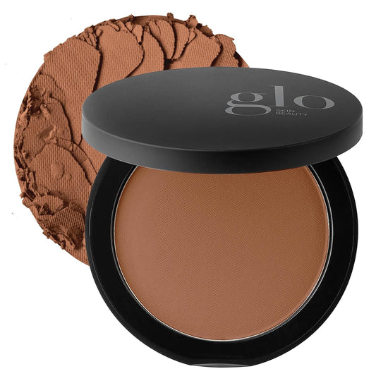 Glo Skin Beauty Pressed Base Powder Foundation Makeup (Cocoa Light) - Flawless Coverage for a Radiant Natural, Second-Skin Finish
