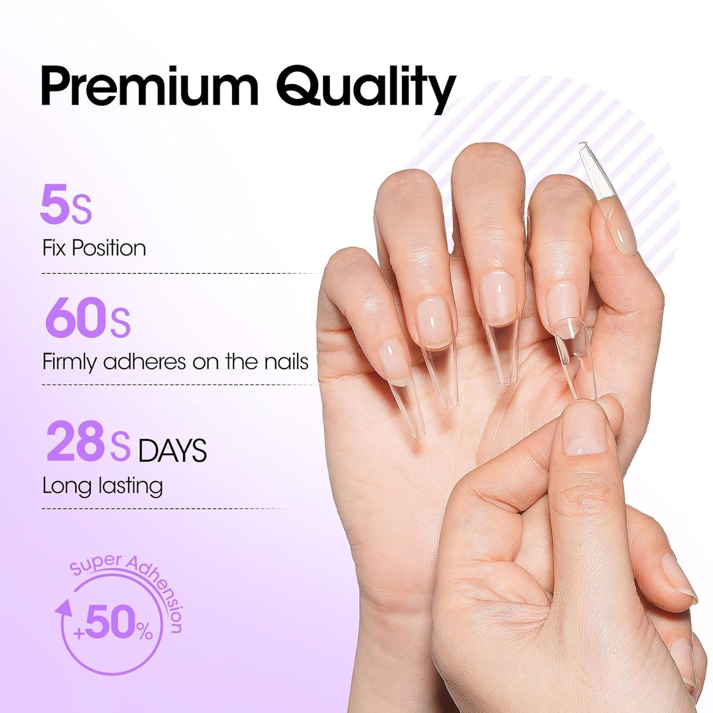 Gellen Nail Glue Gel, 2PCS 15ML 3 in 1 Gel Nail Glue for Acrylic Nail & Base Gel & Nail Strengthener Kit, Nail Glue for Press On Nails False Nails, Super Strong Gel Glue for Nail Extension