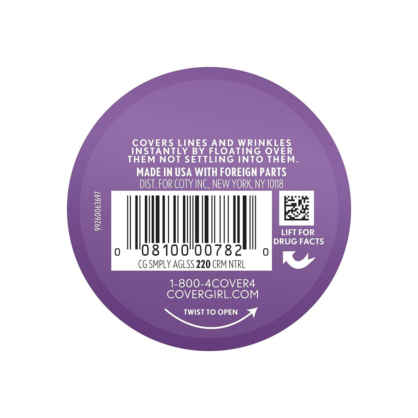 COVERGIRL Simply Ageless Instant Wrinkle-Defying Foundation Creamy Natural 0.44 Fl Oz & Instant Wrinkle Blurring Pressed Powder Classic Ivory 0.39 Oz