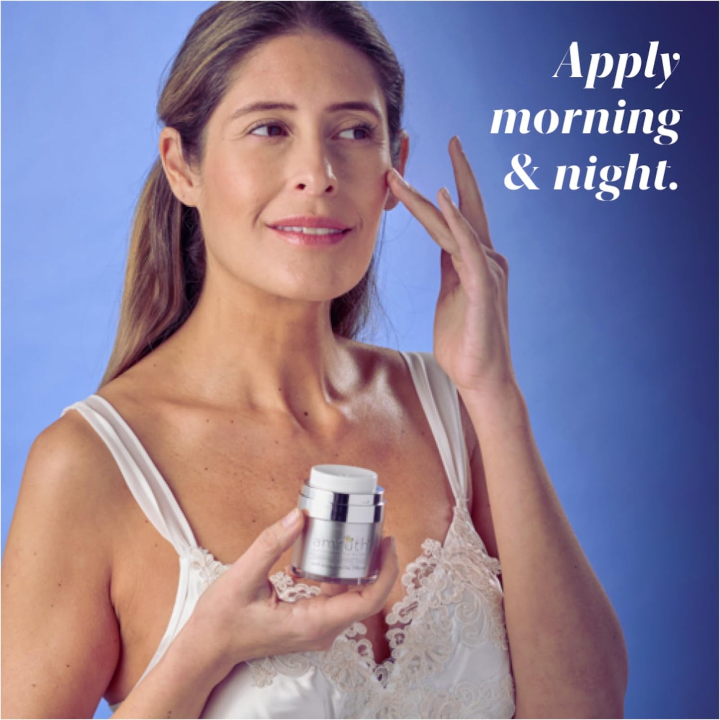 Amruth Resveratrol Daily Anti-Aging Facial Cream, 1oz Jar with Pump, Lightweight, Firms and Nourishes Skin, Smooths Appearance of Fine Lines and Wrinkles