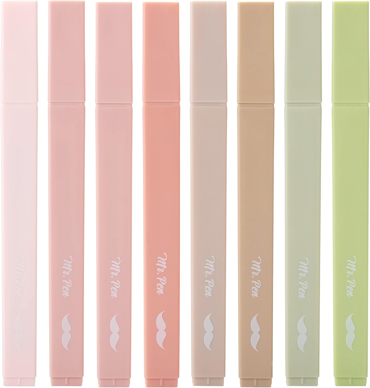 Mr. Pen- Aesthetic Highlighters, 8 pcs, Chisel Tip, Boho Colors, No Bleed Bible Highlighter Pastel, Assorted Colors, Cute, Back to School Supplies