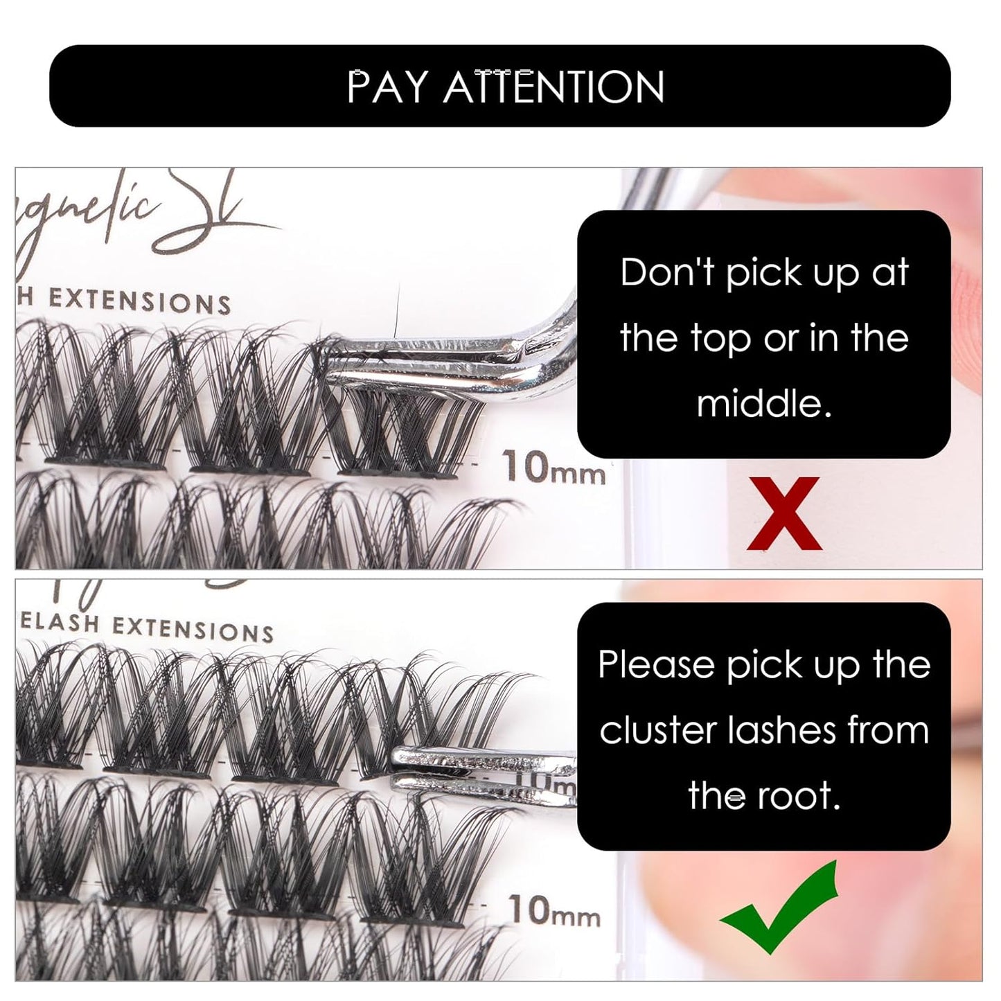 Lash Clusters 144 Pcs Individual Lashes Clusters Eyelash Extensions False Eyelashes DIY Lash Extension Reusable False Eyelashes Natural Look Mix 10-16mm C D Curl-DM27