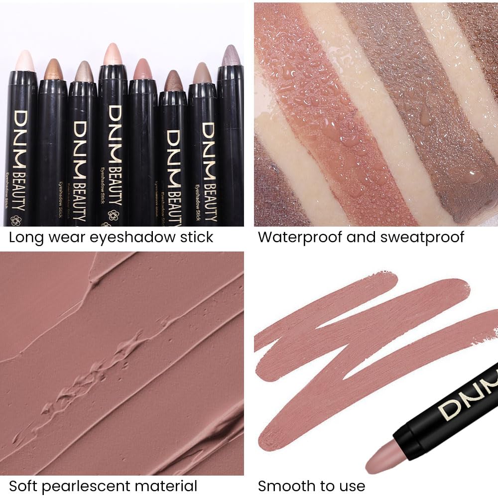 Kaely 2Pcs Cream Eye Shadow Sticks Set, Stone Matte & Putty Matte Eyeliner Pencil Eyeshadow Palette Makeup for Older Women Waterproof Pigmented, sombras en crema para ojos, 22+23