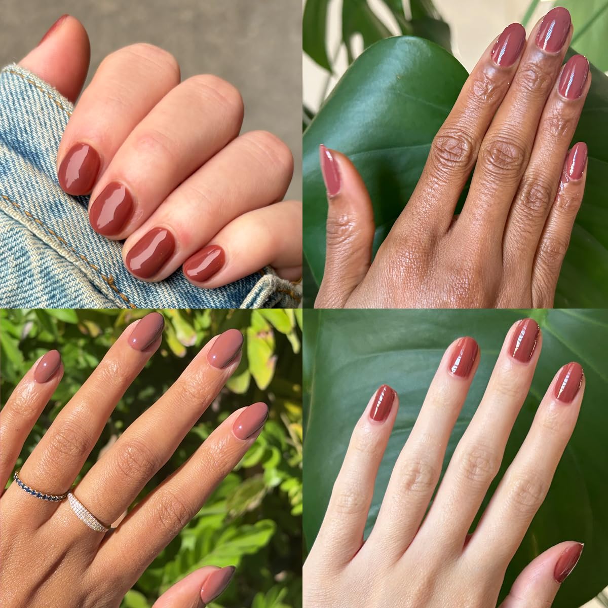 Olive & June Gel Polish | UV LED Nail Lamp Needed | Long Lasting Formula | Up to 21 Days of Wear | Damage-Free Removal | Salon-Quality Manicure, Pedicure at Home | JJ Cinnamon Brown