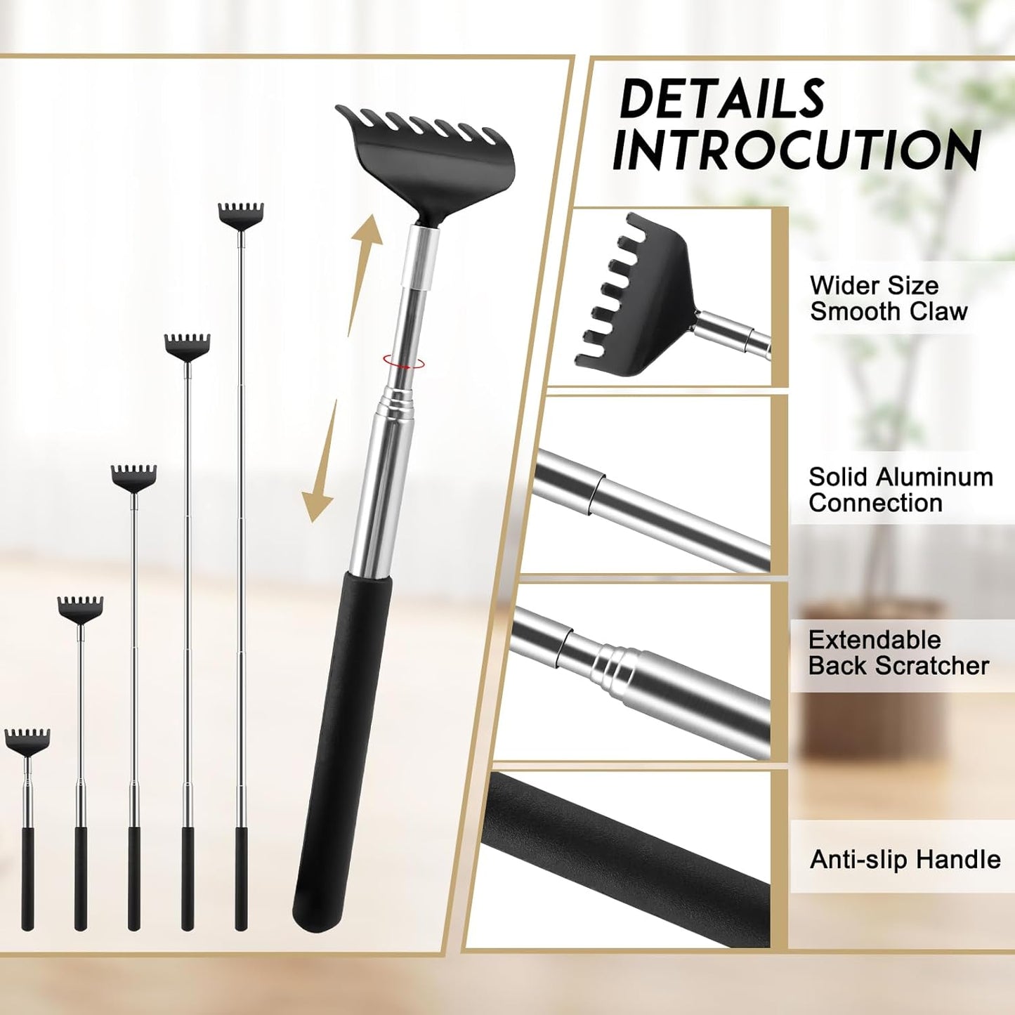 NICEMOVIC White Elephant Gifts for Adults, Head Massager Scalp Scratcher Stocking Stuffers Funny Gifts for Men Women 20 Fingers Head Scalp Massager Back Scratcher Small Gift for Thanksgiving Birthday