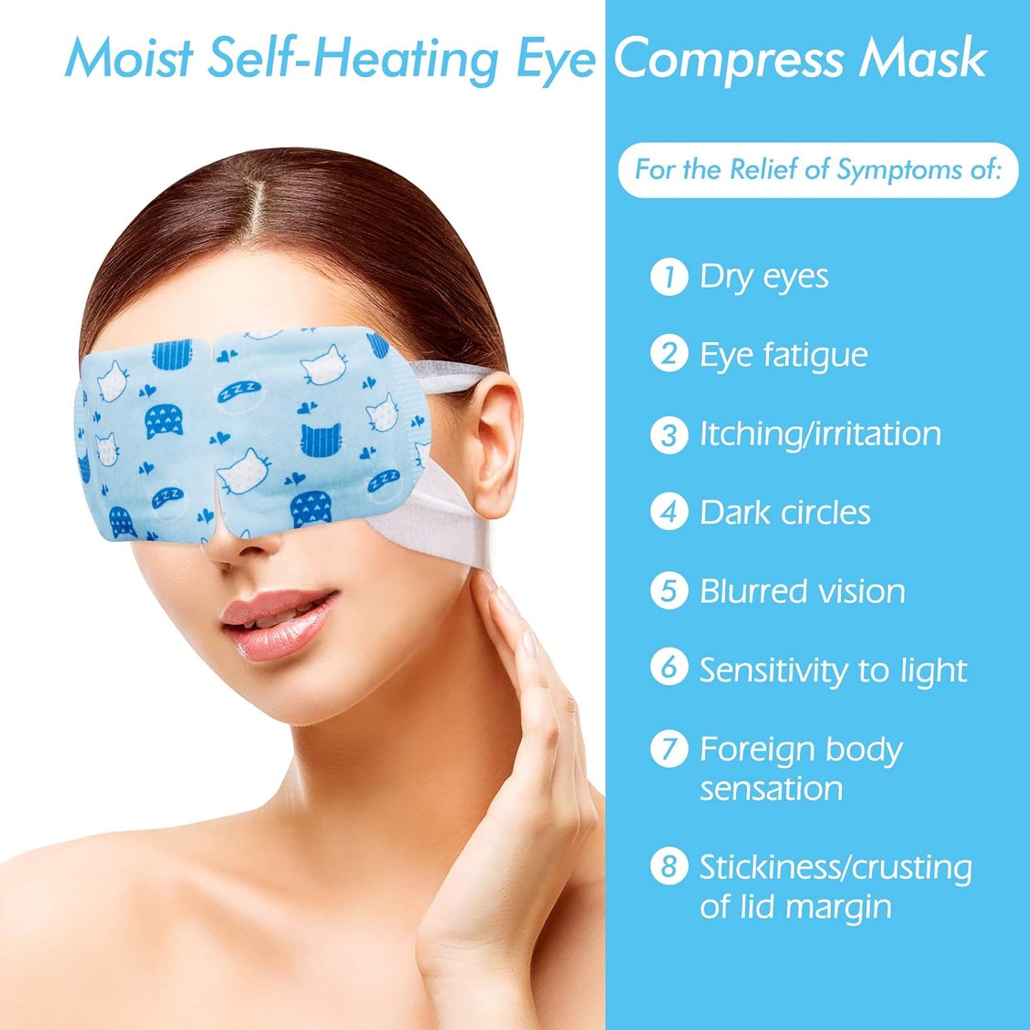Jekeno Steam Eye Mask, 16 Packs Eye Masks for Dry Eyes Dark Circles and Puffiness, 40-60 Minutes Self Heated Steam Warm Eye Mask, Christmas Spa Gifts for Women
