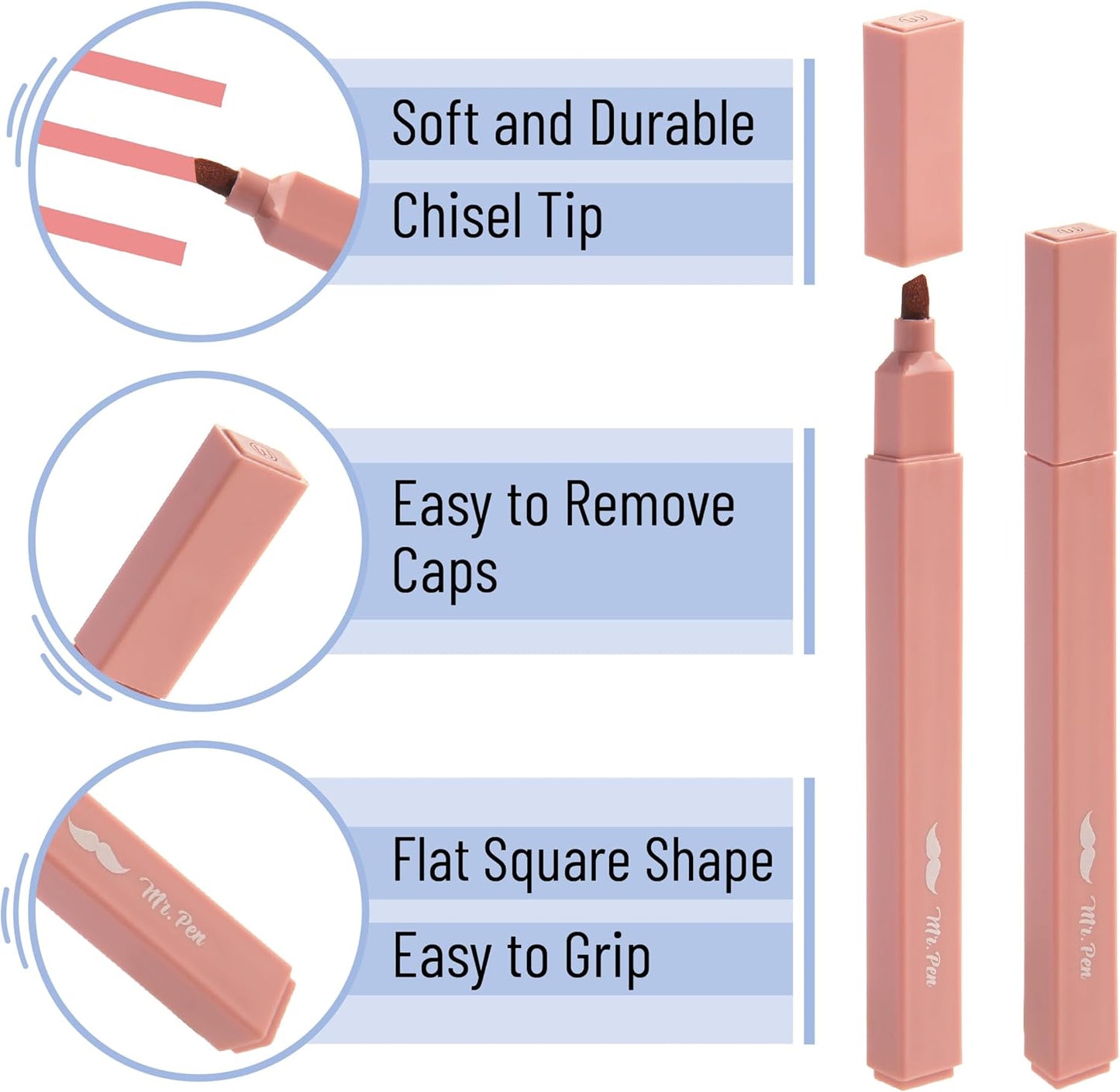 Mr. Pen- Aesthetic Highlighters, 10 pcs, Colorful, Chisel Tip, Cute Highlighters Assorted Colors, Bible Highlighters and Pens No Bleed, No Bleed Highlighters for Bible Pages No Bleed