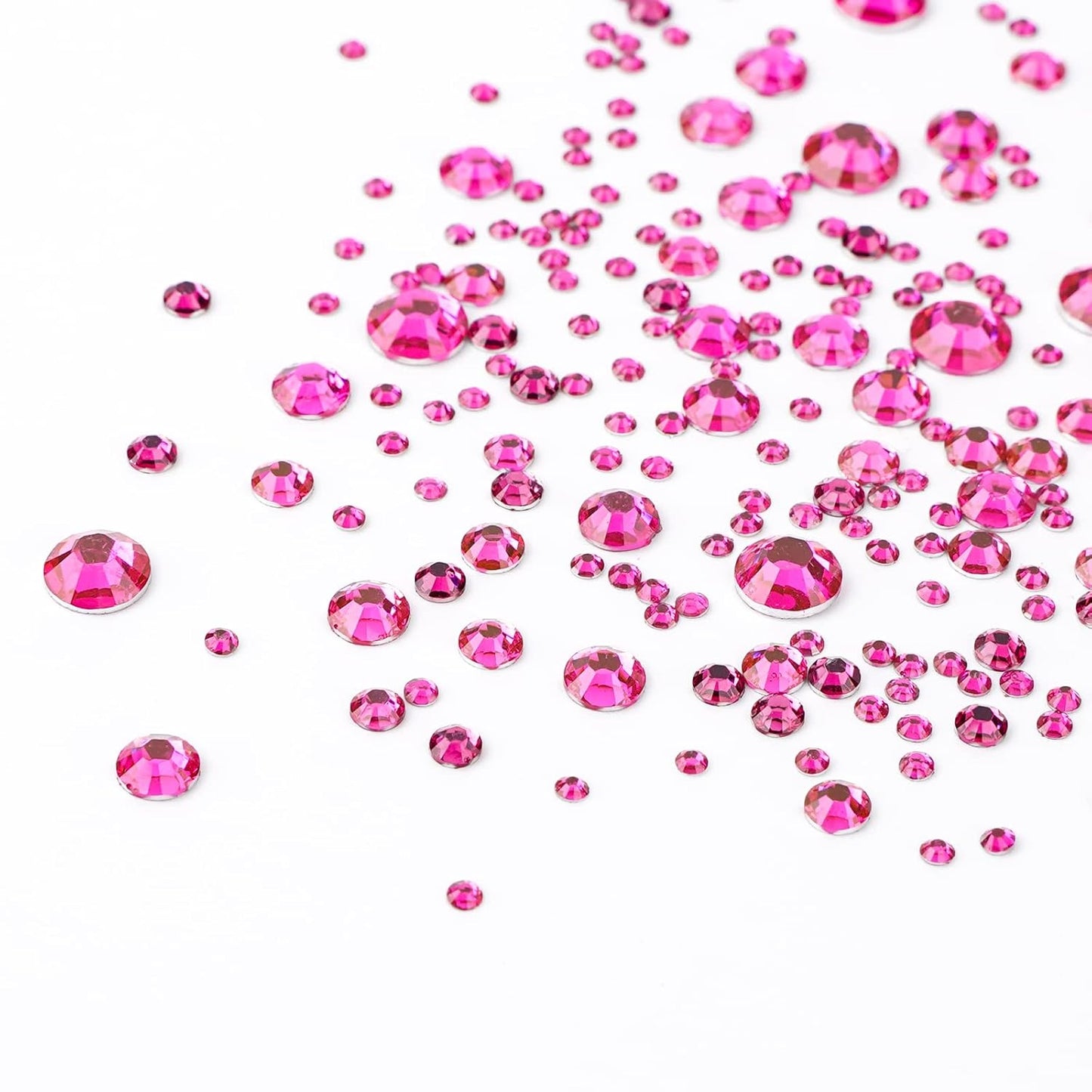 Canvalite 2784PCS Rhinestones Flat Back Gems, Nail Rhinestones Nail Art Gems with Pick Up Tweezers and Rhinestone Picker Dotting Pen, Nail Art Tools for Nails, Clothes, Face, Craft