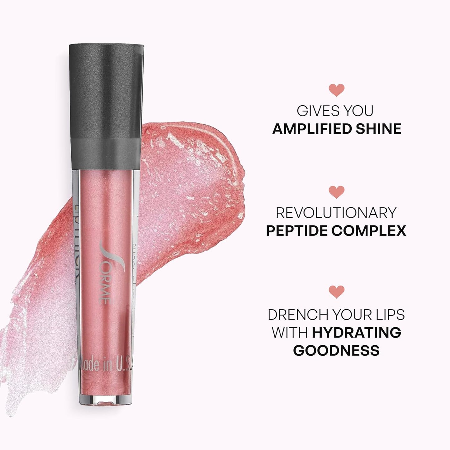 SORME Treatment Cosmetics LipThick Plumping Gloss for Shiny and Fuller Looking Lips | Doll Shade