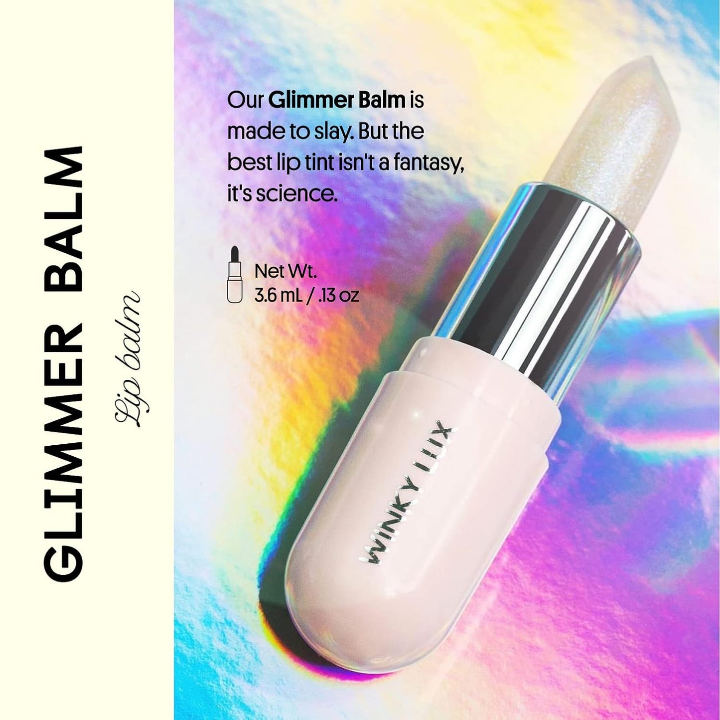 Winky Lux Lavender Glitter Confetti Balm & Rosé Glimmer Balm Duo – Nourishing pH Lip Balms with Color Changing Pink Tint, Hydrating Formula Softens Lips