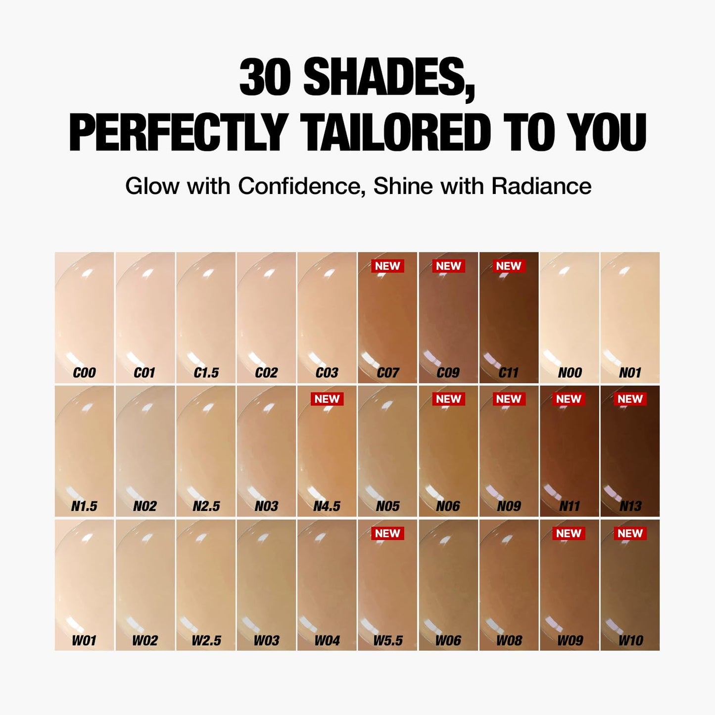 TFIT Radiance Fit Serum Foundation - Flawless Coverage, Dewy finish, Long-lasting, Lightweight, Korean Makeup,1.05 Oz. (N2.5 Amber, 1.05 Oz.)