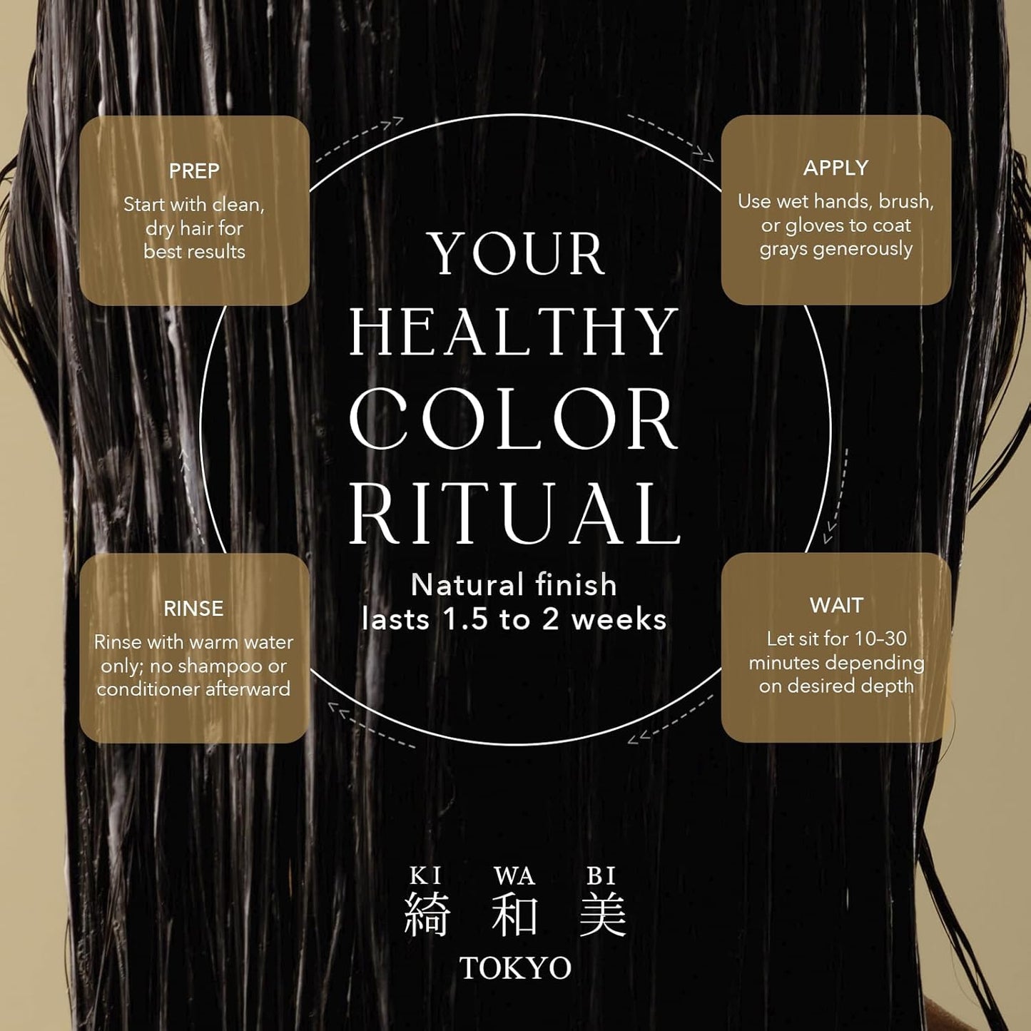 Color Treatment for Gray Coverage – Subtle, Gradual Semi-Permanent Hair Color – Hydrating, Sulfate-Free, Ammonia-Free, Vegan Color Depositing with 31 Botanical Extracts (Dark Brown)