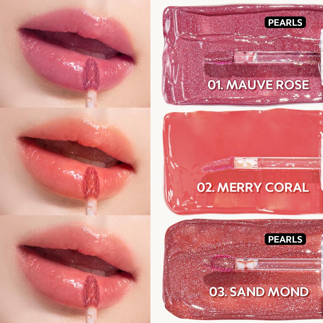 TIRTIR Waterism Tinted Lip Gloss #04 Fig Peach, 0.14 Fl Oz – Kiss Ready Lipgloss, 12H Long Lasting Non Sticky Natural Tinted Glow Korean Multiuse Cheek and Lip Tint for Women gift