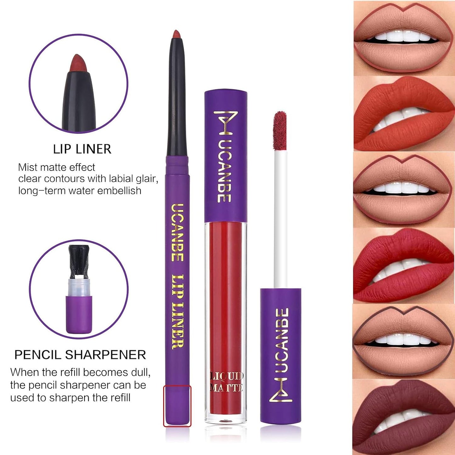 UCANE All In One Makeup Sets For Women, Naked Eyeshadow, Lipsticks, Lipgloss, Mascara, Eyeliner, Eyebrow Pencil, Liquid Blush, Cosmetic Bag, Beauty Gift Kit For Teens