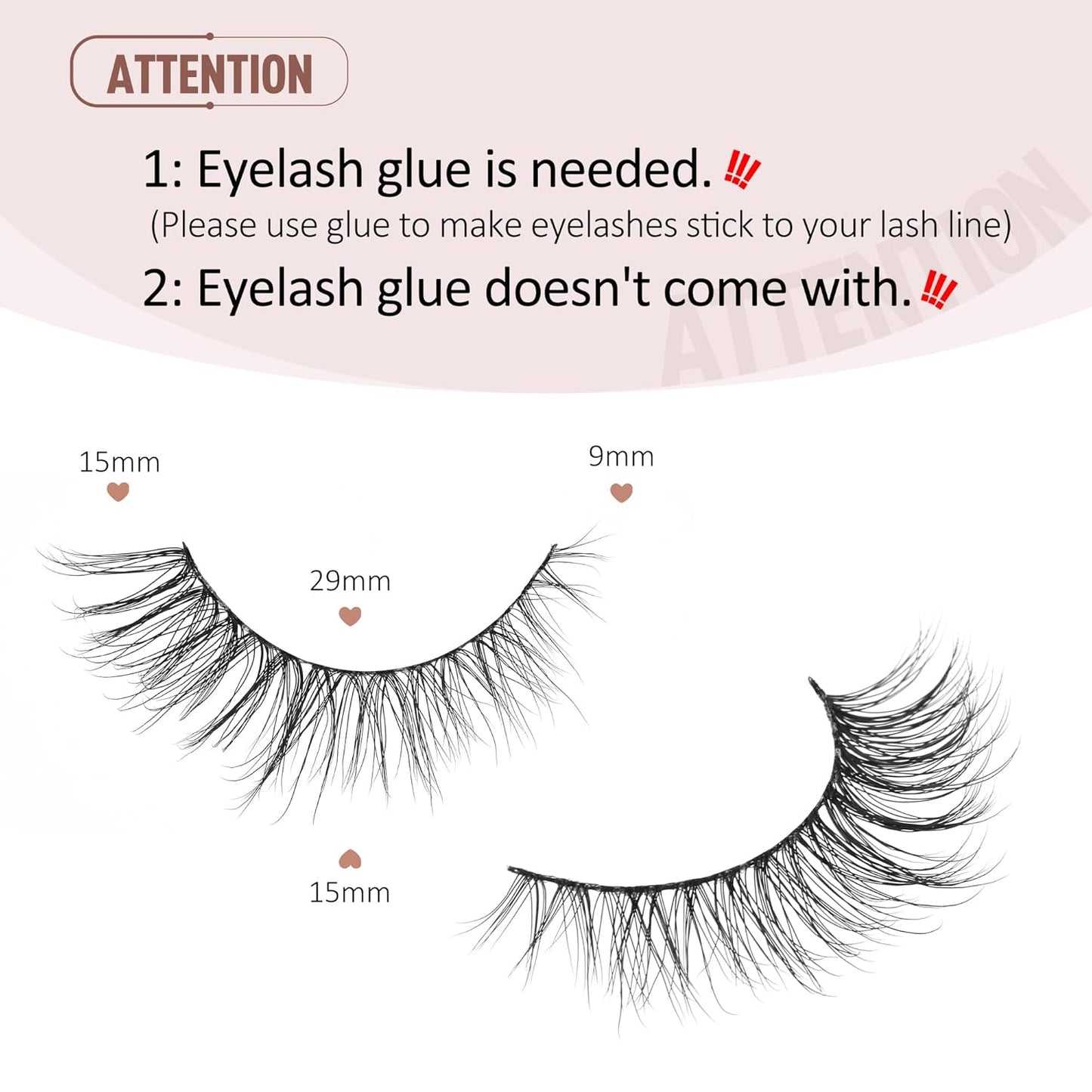 Onlyall Lashes Mink False Eyelashes Natural Wispy Lashes Soft Faux Mink Lashes Fluffy False Lashes DK77