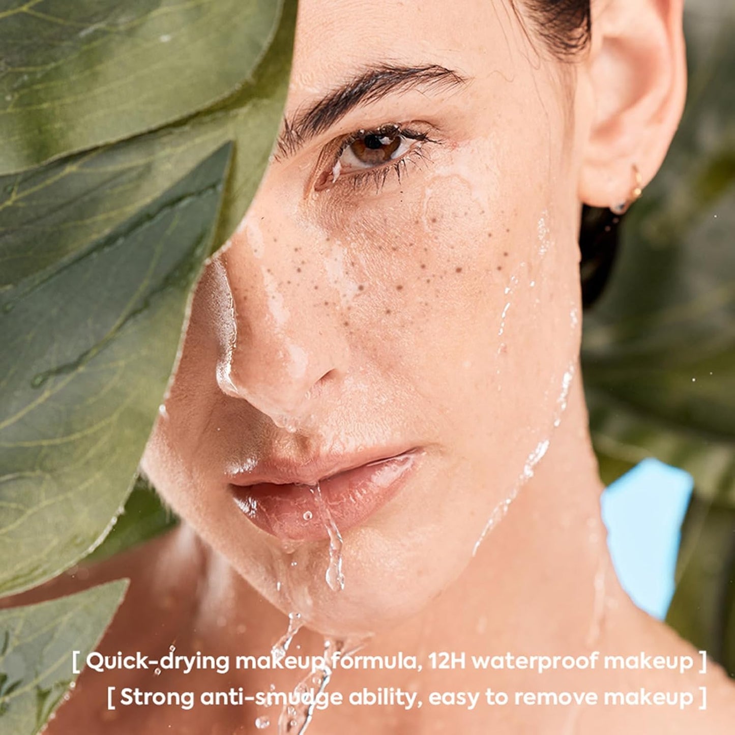 Erinde 2PCS Freckle Pen, Natural Lifelike Freckle Makeup Pen Magic Freckle Color, Waterproof Longlasting Soft Dot Sopt Pen for Natural Effortless Sunkissed Makeup, Dark Brown&Light Brown