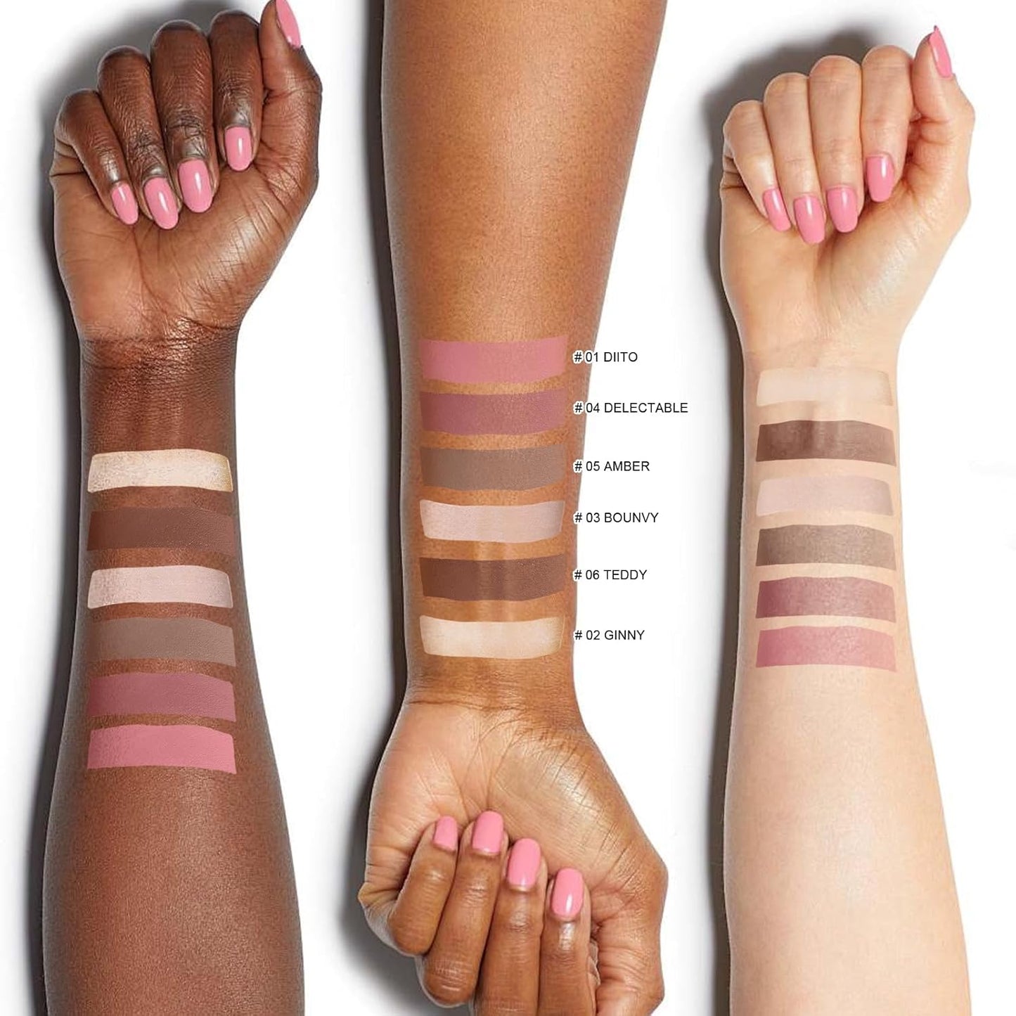 6 Colors Cream Contour Stick Makeup Kit, Shades with Highlighter Stick, Blush Stick and Double-End Bronzer Stick for Sculpt the Cheeks, Waterproof,Dewy & Matte Finish for Beginners (6 COLORS SET A)