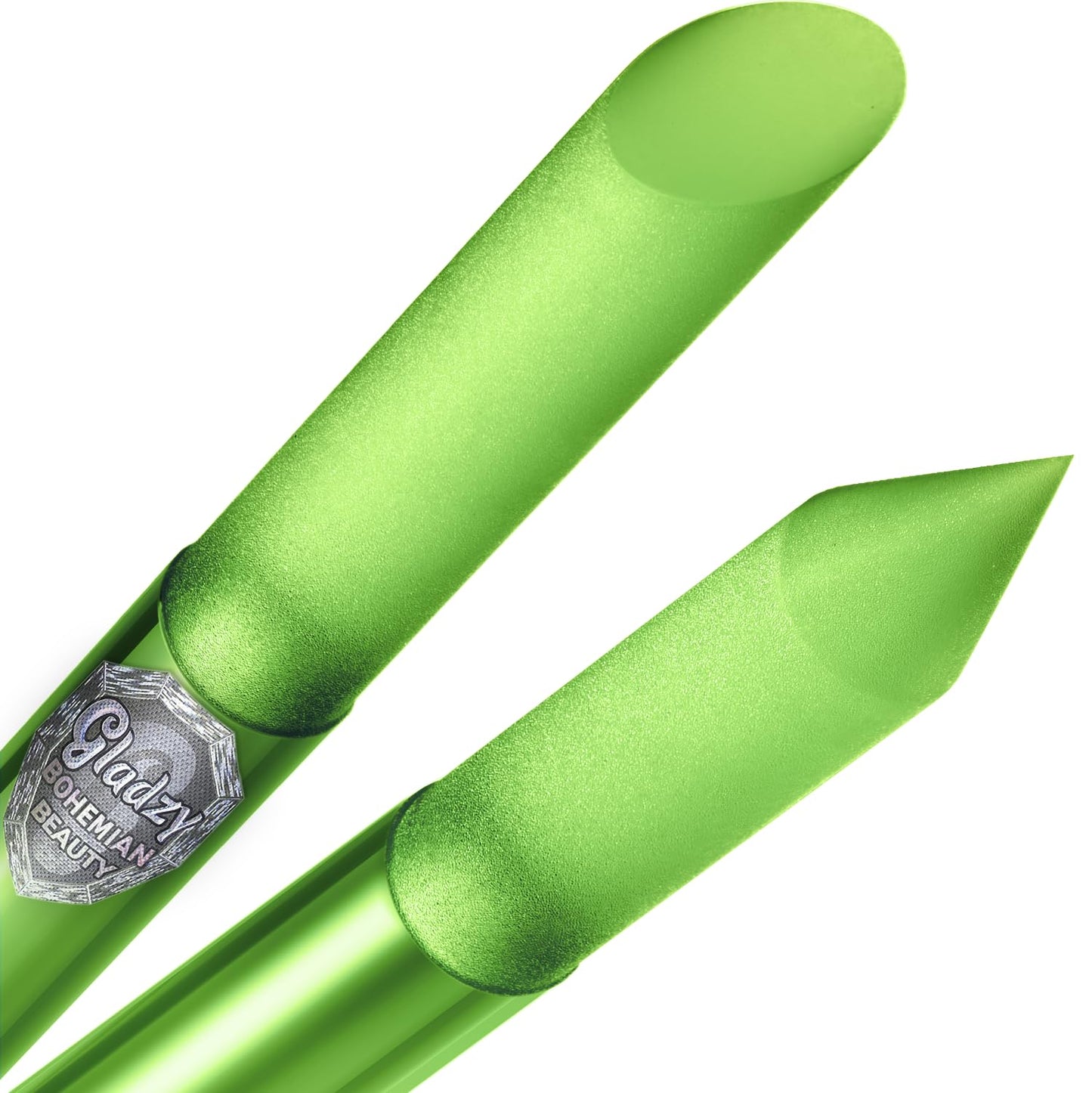 GLADZY Glass Cuticle Pusher - Manicure Cuticle Stick - Crystal Glass Cuticle Remover - Professional Nail Care Tool - Genuine Czech Quality Premium File Set