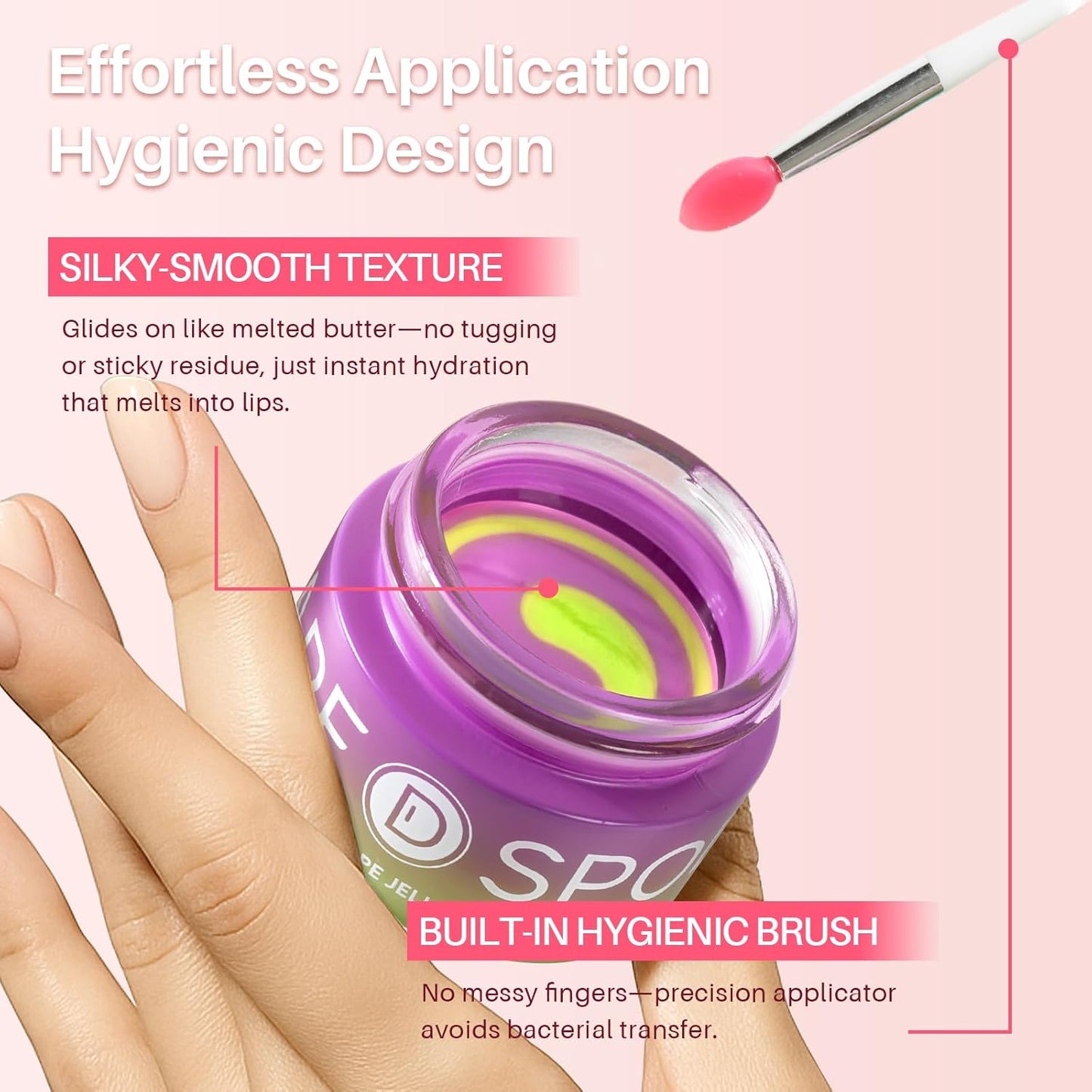 Lip Sleeping Mask Blueberry Candy Glow Balm - Long-Lasting Lip Treatment Overnight, Lip Care Hydration, Repair for Dry Cracked Lips, Soft and Nourished Sweet Lips Daily - 0.42 Fl Oz