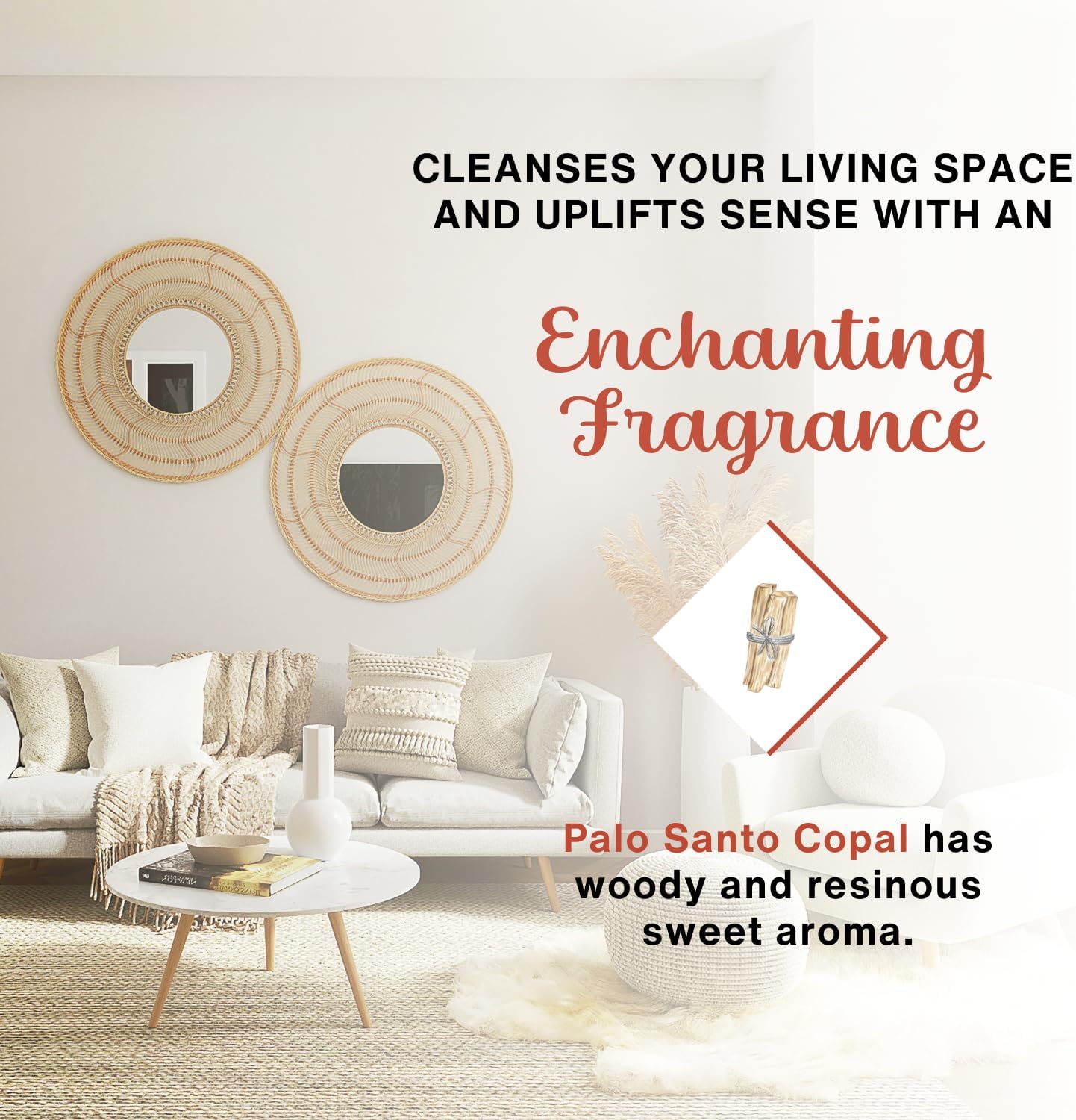 Sacred Elements Palo Santo & Copal Incense Sticks – 12 Pack | Natural Holy Palo Santo for Cleansing, Meditation, Smudging & Aromatherapy | Premium Copal Resin Blend | Long-Lasting Fragrance