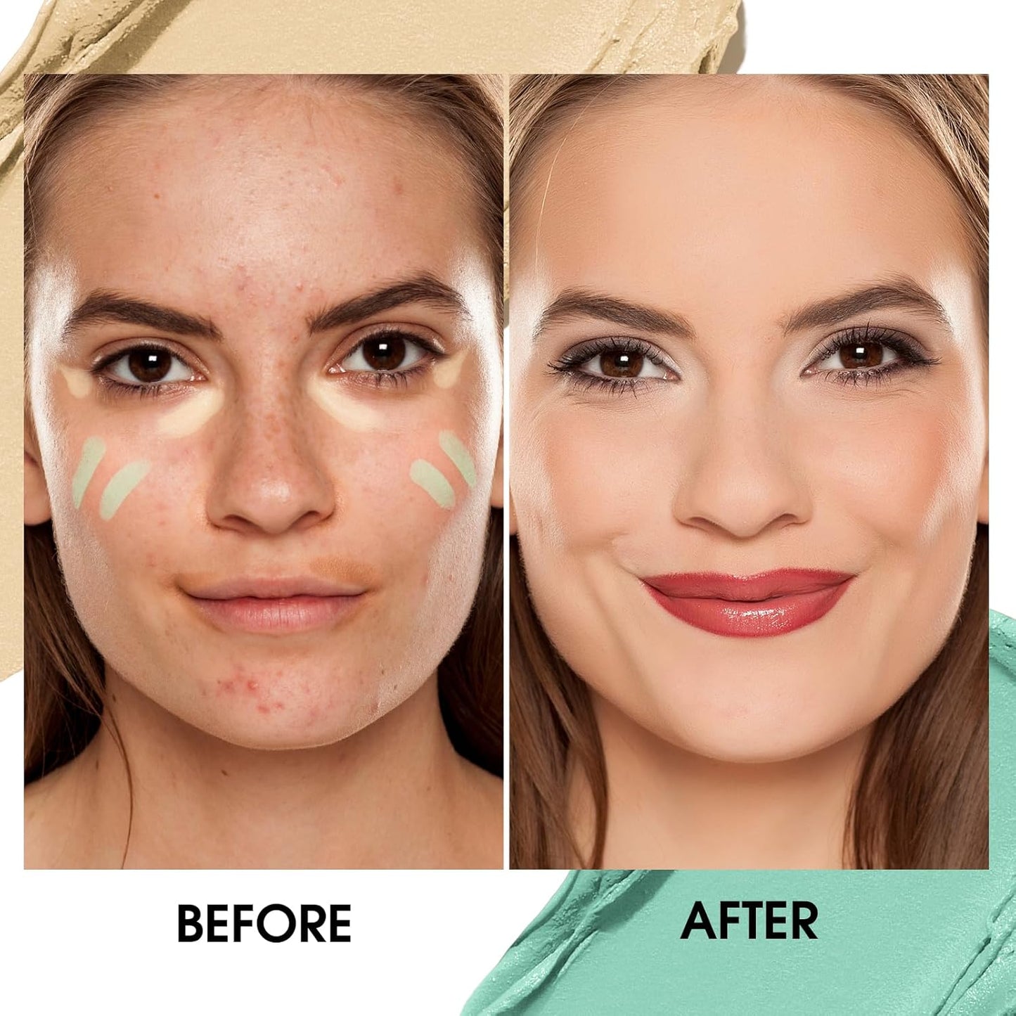 Contour Stick Corrects Skin Tone Bronzer Waterproof Sweat Resistant Concealer Creamy Concealer Deep