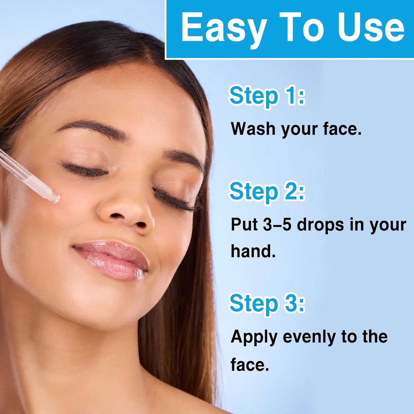 Botox Stock Solution Facial Serum, Botox Face Serum for All Skin Types, Vitamin C & Hyaluronic Acid Face Serum for Women, Reduce Wrinkles & Fine Lines, Plump Skin