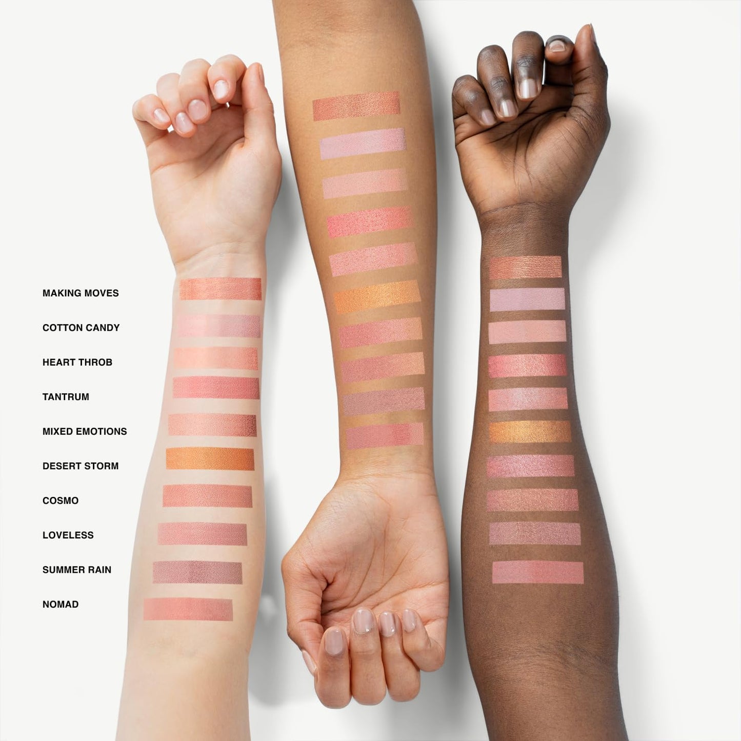 Phase Zero Makeup Powder Blusher - "Desert Storm" - 4g / 0.141 oz - Full Coverage, Natural Blush - Soft, Buildable Pink, Coral, Peach & Golden Hues