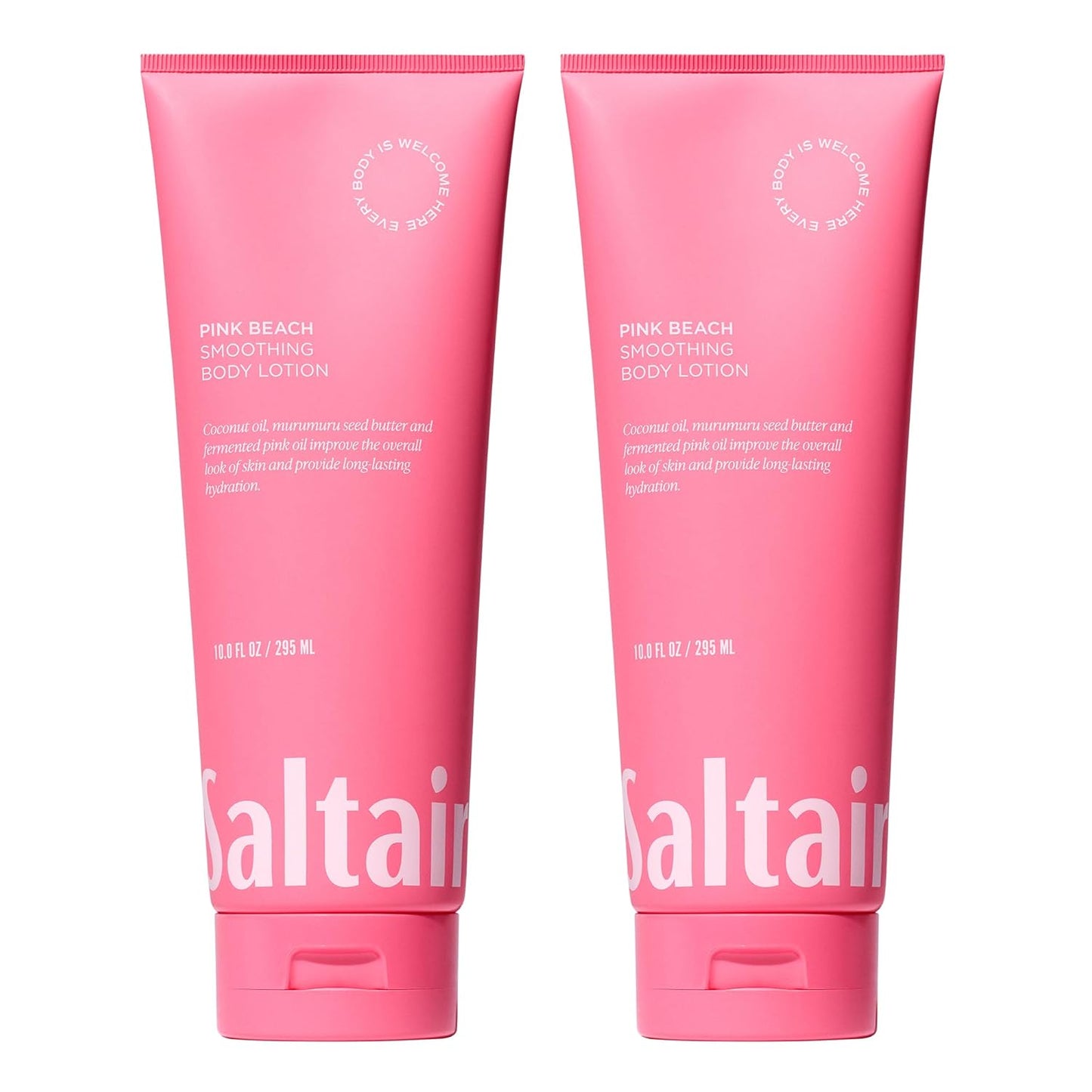 Saltair Body Lotion - 2 Pack Moisturizing Lotion For Dry Skin. Pink Beach Scented Hydrating Body Cream with Nourishing Moisturizer Formula. Skin Care for Women and Men. 2x 10oz Tubes