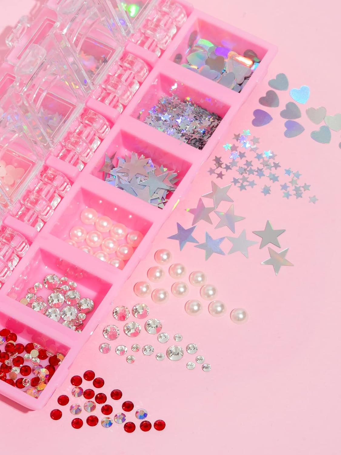 Euphoria makeup kit with glitter and gems/Professional makeup set