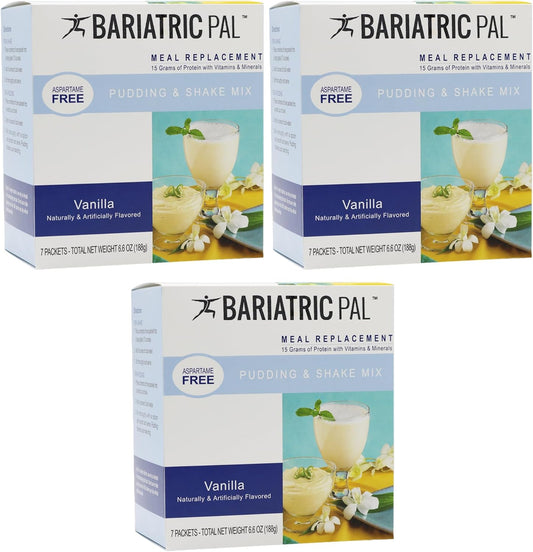 BariatricPal 15g Protein Shake or Pudding (Aspartame Free) - Vanilla Cream (3-Pack)