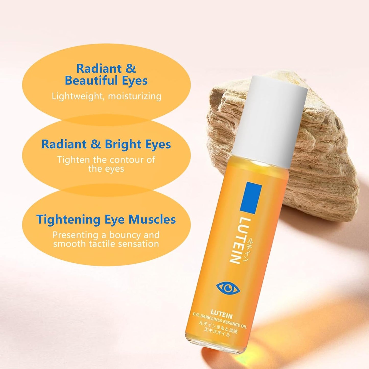 Anti-Wrinkle Eye Serum Oil,Lutein-Anti Wrinkle Eye Serum Oil,Vceye Wrinkle Essenceoil,Lutein Eyes Essence Gel for Women Men (8ml, 3pcs)