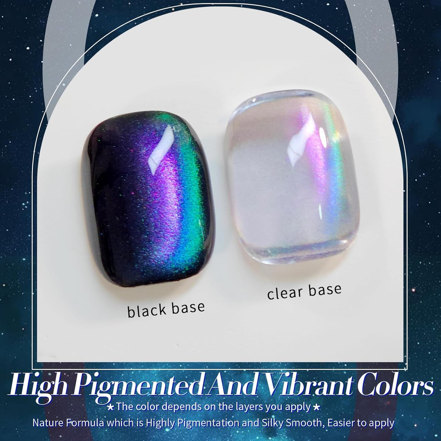 BORN PRETTY Cat Magnetic Gel Nail Polish,Chameleon Holorgraphic Cat Magnetic Eye Gel Polish Sway Sea Gel Polish