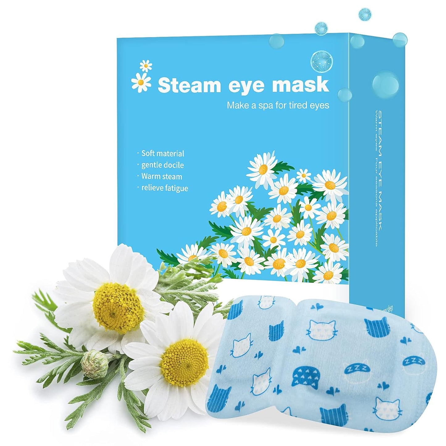 Jekeno Steam Eye Mask, 16 Packs Eye Masks for Dry Eyes Dark Circles and Puffiness, 40-60 Minutes Self Heated Steam Warm Eye Mask, Christmas Spa Gifts for Women