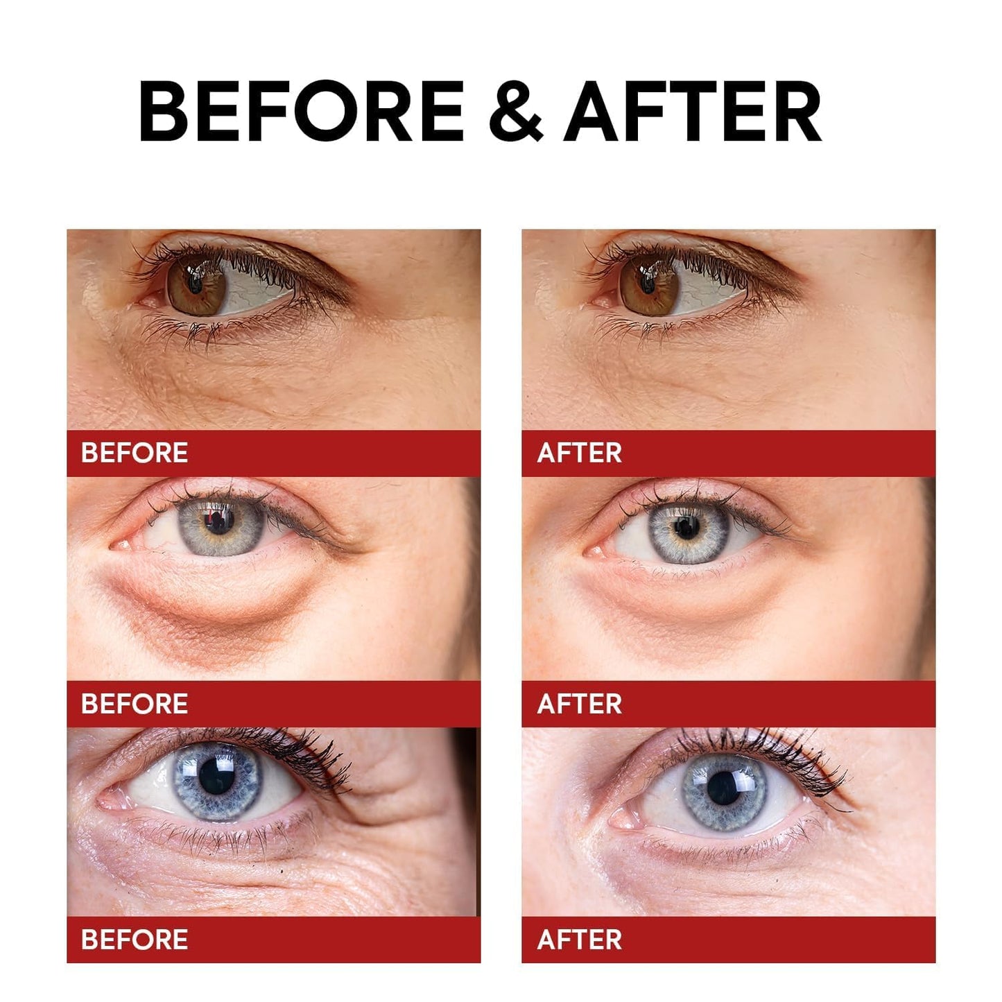 Rapid Reduction Retinol Eye Cream: Under Eye Cream Instantly Reduces Wrinkles Fine Lines Under Eye Bags Puffiness Dark Circles Crow's Feet - Rapid Face Lifting Tightening Firming 1 OZ/15G