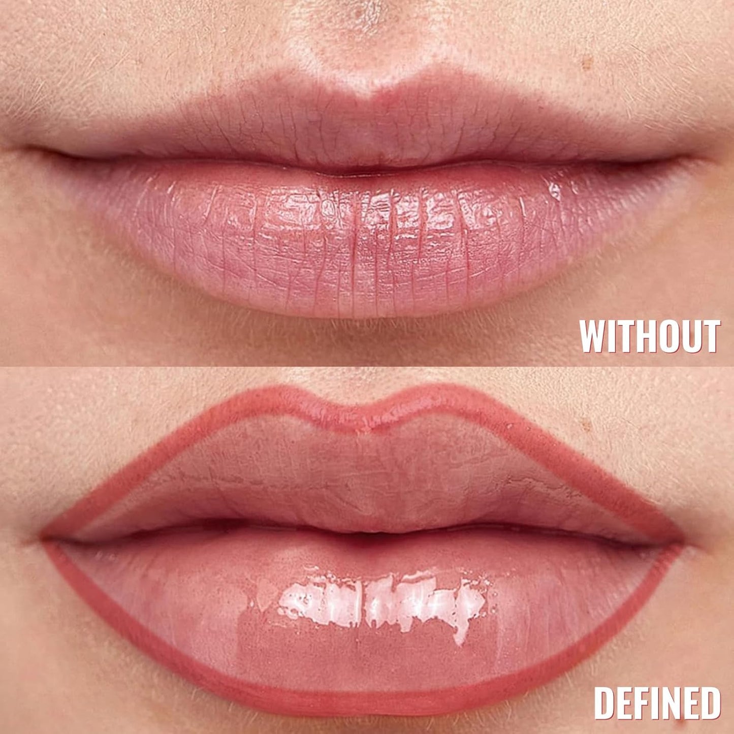 Lip Stain - Lip Liner Stain, Long Lasting Peel Off Lip Stain, Natural Peel Off Lip Liner Stain with Tweezer, Easy to Use, Waterproof, Smudge-proof, Transfer-proof, Plumped