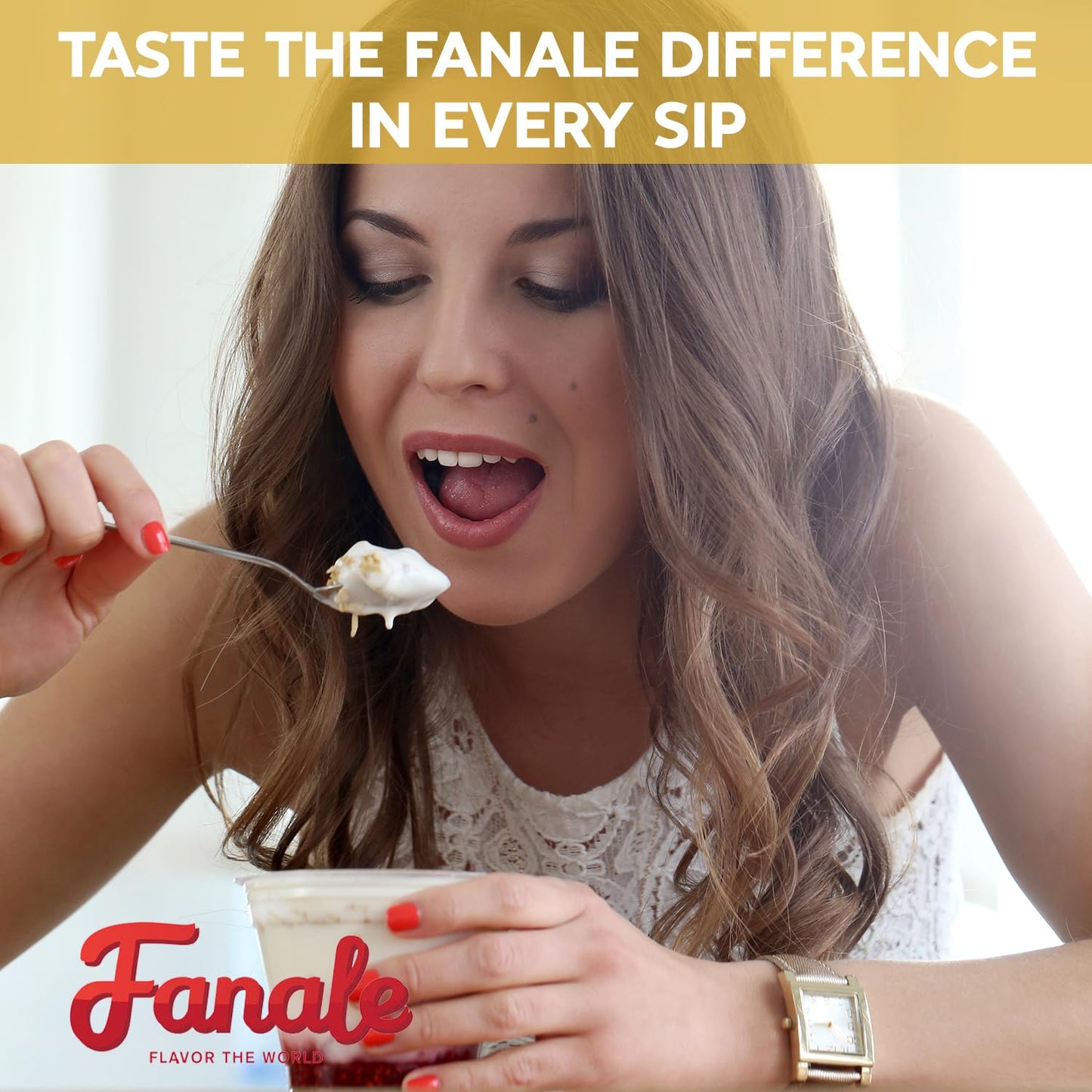 Fanale Premium Sour Cream Mix Bubble Tea Flavoring Powder | Perfect for Baking, Smoothies, Desserts and Drinks | Instant Flavoring Powder for Boba Milk Tea - 2.2 Pounds (Pack of 20)