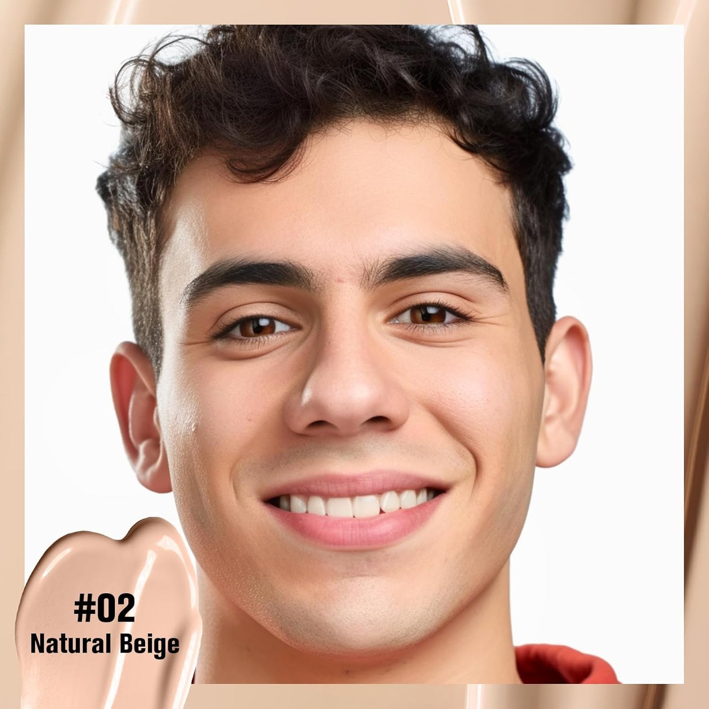 UCANBE Matte Liquid Foundation Makeup, Medium to Full Coverage Waterproof Longwear Serum Cream Foundation for Combination & Oily Mature Skin, Lightweight Hydrating Nourishing, Natural Beige, 1 fl. oz.