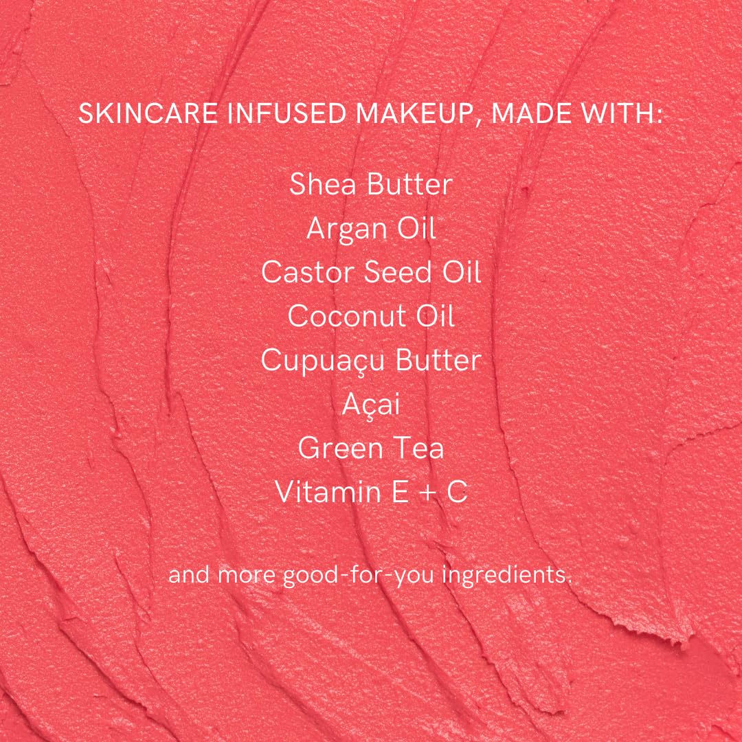 HAN Skincare Cosmetics Vegan, Cruelty-Free, 3-in-1 Multistick for Cheeks, Lips, Eyes, Pink Peony | Large