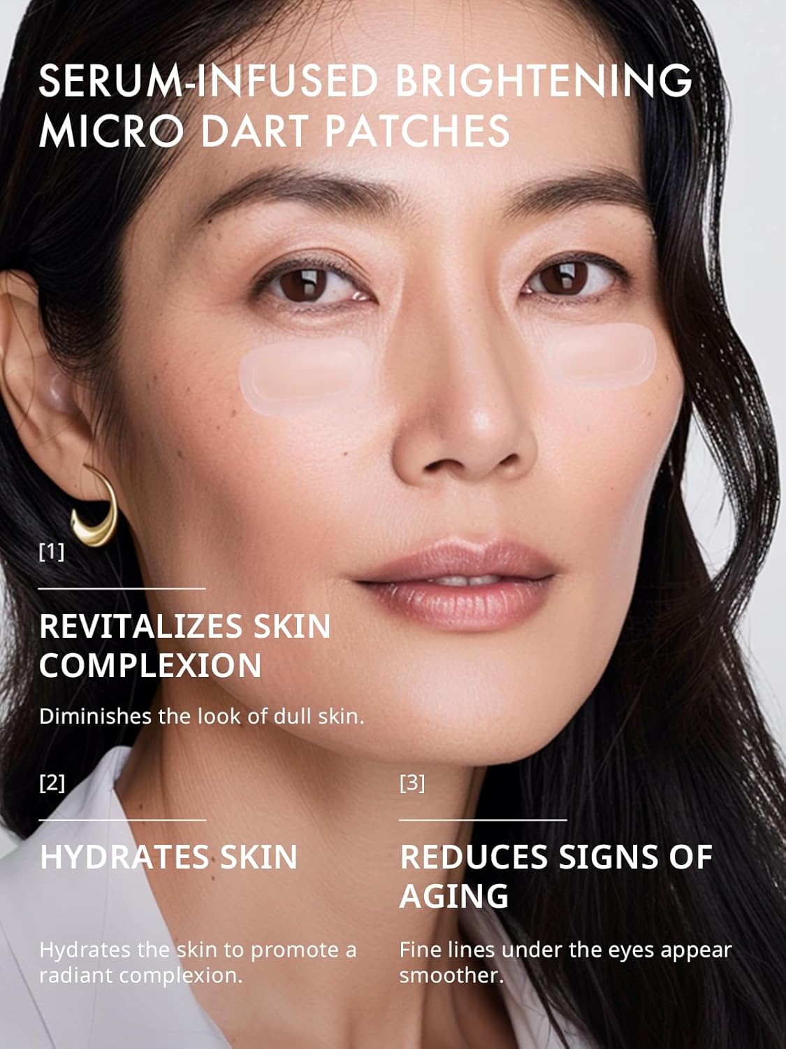 Depology Serum-Infused Micro Dart Patches | 12 Pairs Eye Mask | Under Eye Patches for Wrinkles | Fine Lines | Hydrating Eye Mask with Peptides | Amino Acids | and Synthesized Molecules