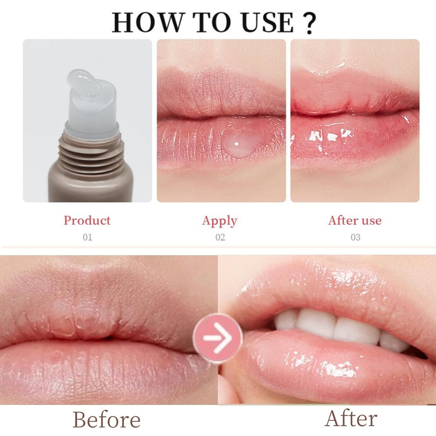 4Pack Special Lip Balms - Lip Balm Hydrating - Tinted Lip Butter Balm - Moisturizing Lip Gloss Set - Girls Lip Oil - Lip Moisturizer for Women - Lip Care Products - Gifts for Teen Girls