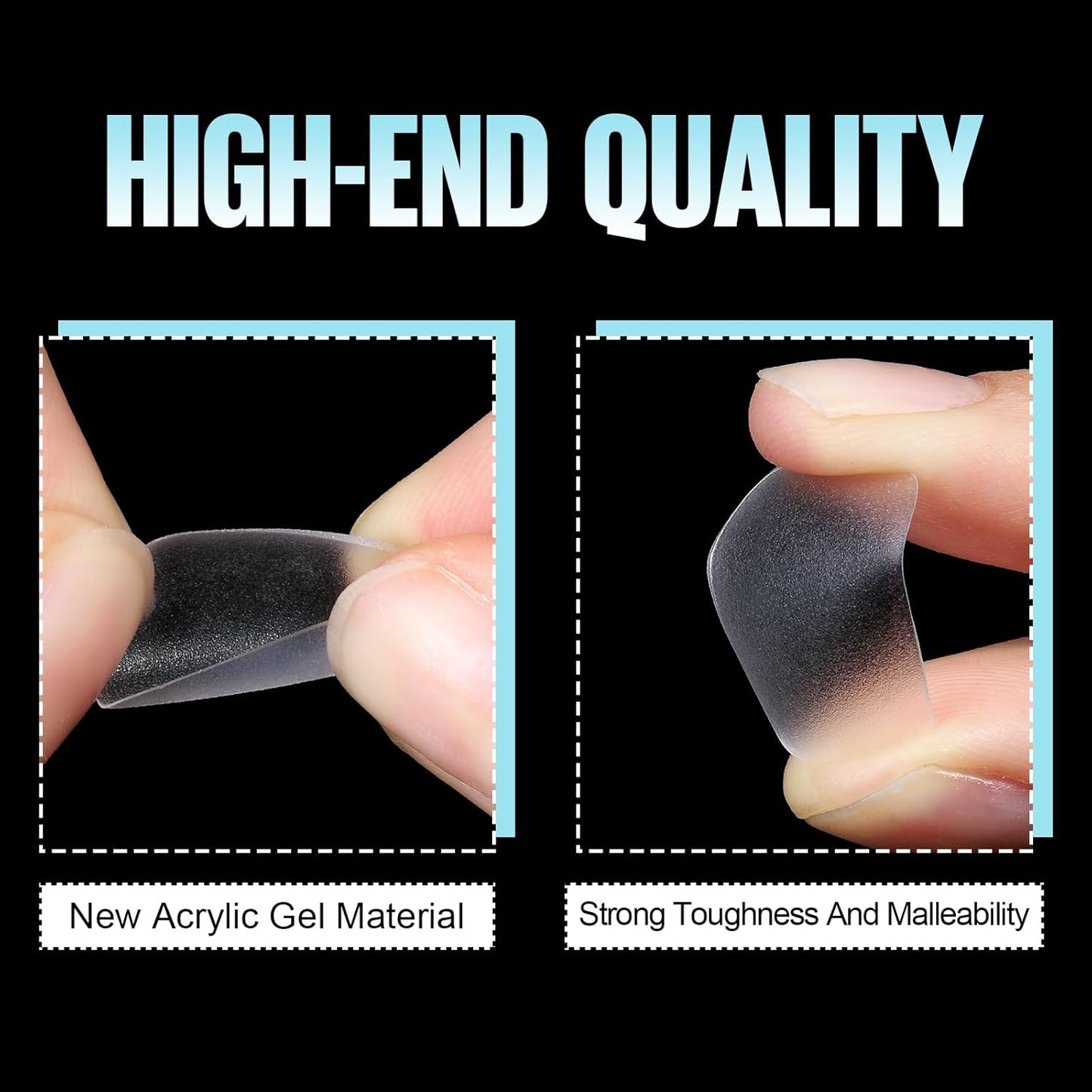 TOMICCA Short Oval Gel Tips, Oval Gel Nail Tips, No File Full Cover Press On Nails, Double Sided Matte Nail Tips, 360Pcs 15 Sizes Professional Nail Salon Manicure at Home for Girls and Women