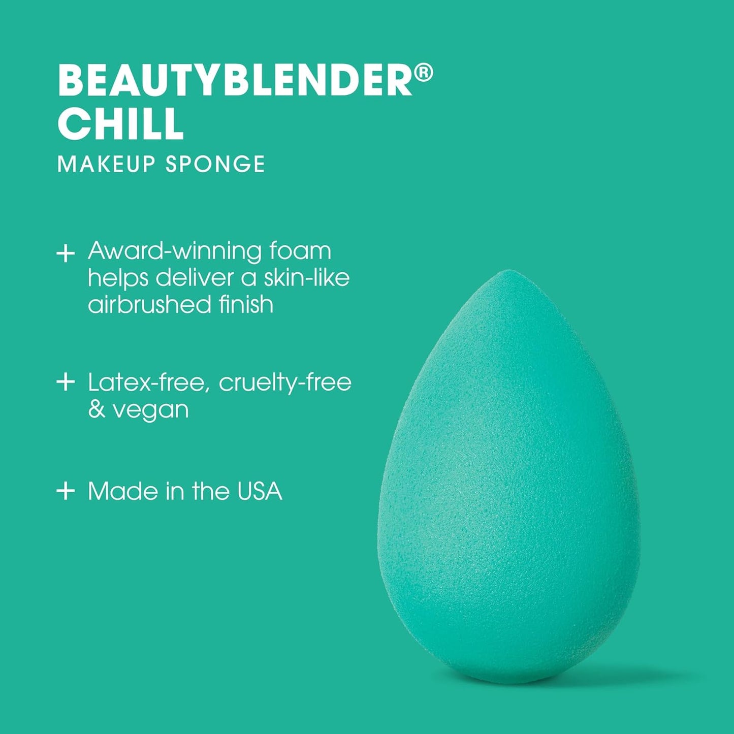 Beautyblender® | Chill Blender Makeup Sponge | Blend Liquid Foundations, Powders and Creams | Streak Free Application | Vegan, Cruelty Free | Made in USA