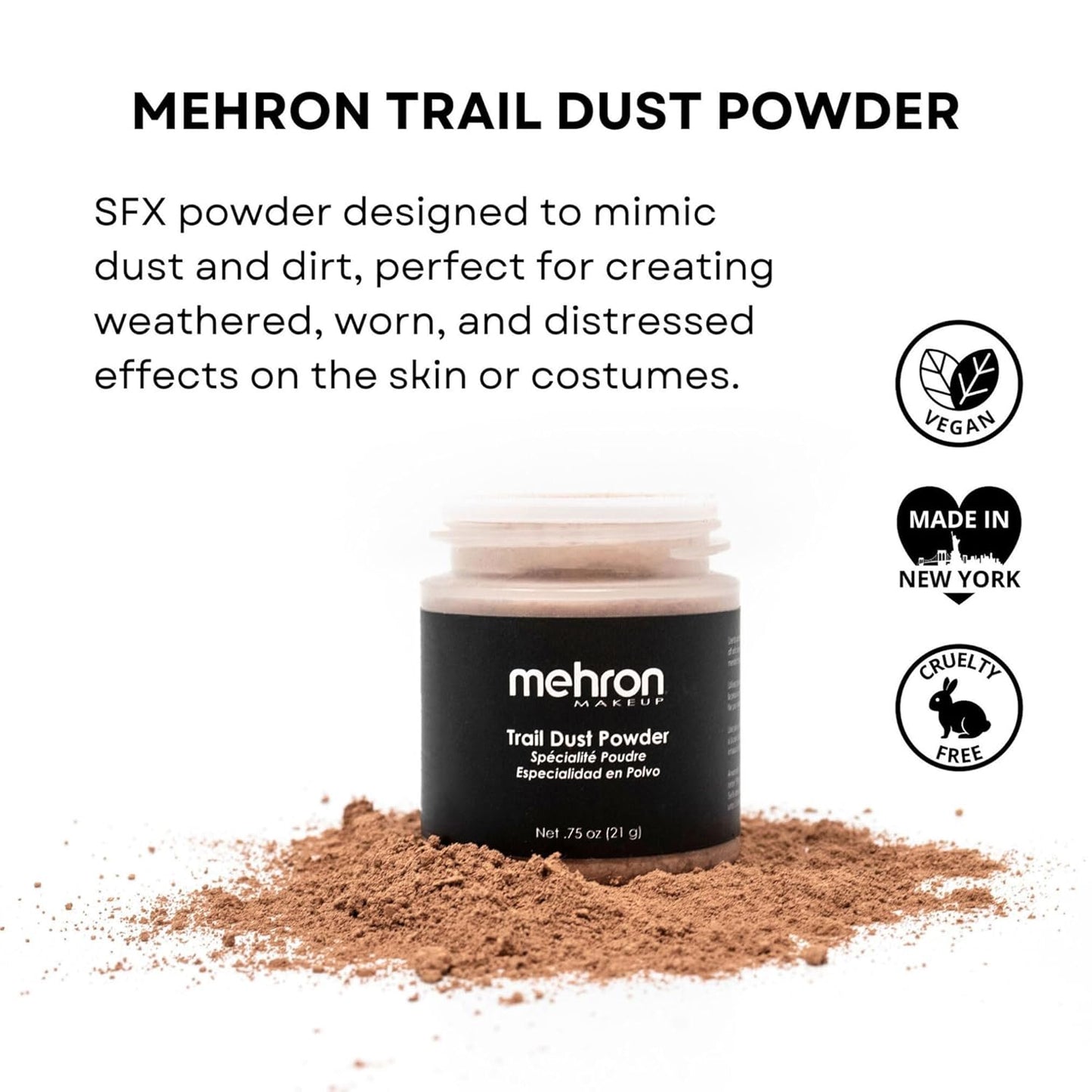 Mehron Makeup Special Effects Powder (.75 ounce) (Trail Dust)