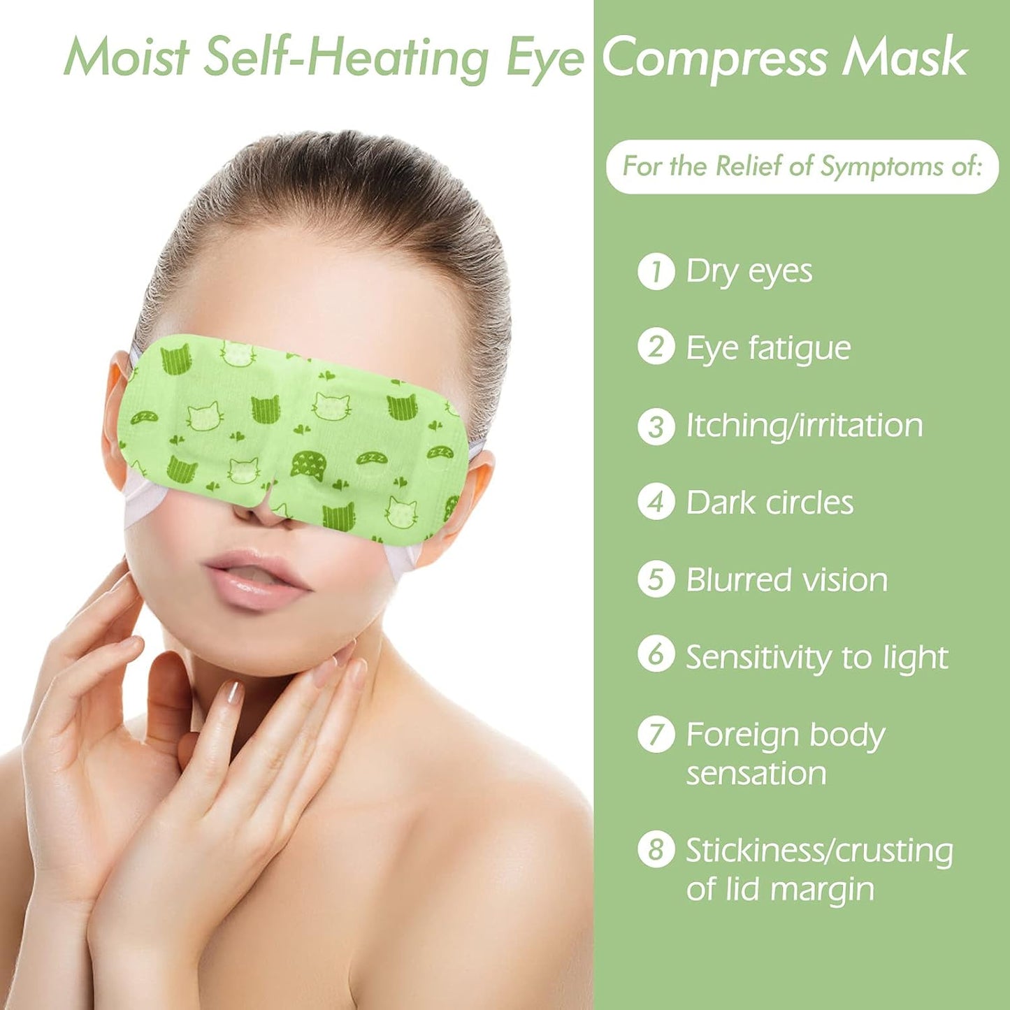 Jekeno Steam Eye Mask, 20 Packs Eye Masks for Dry Eyes Dark Circles and Puffiness, 40-60 Minutes Self Heated Steam Warm Eye Mask, Christmas Spa Gifts for Women