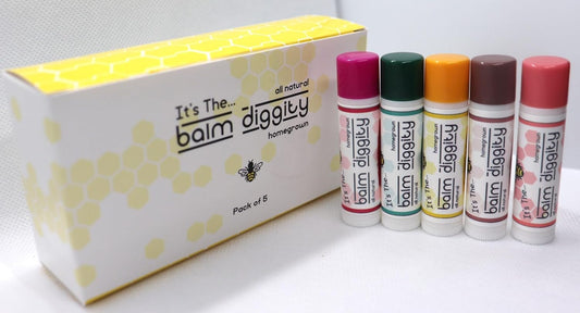 It's The Balm Diggity Beeswax All Natural, Moisturizing, And Nourishing Lip Balm, Made With Only 5 Ingredients, 1 tube, 0.15 ounces (5-PACK)